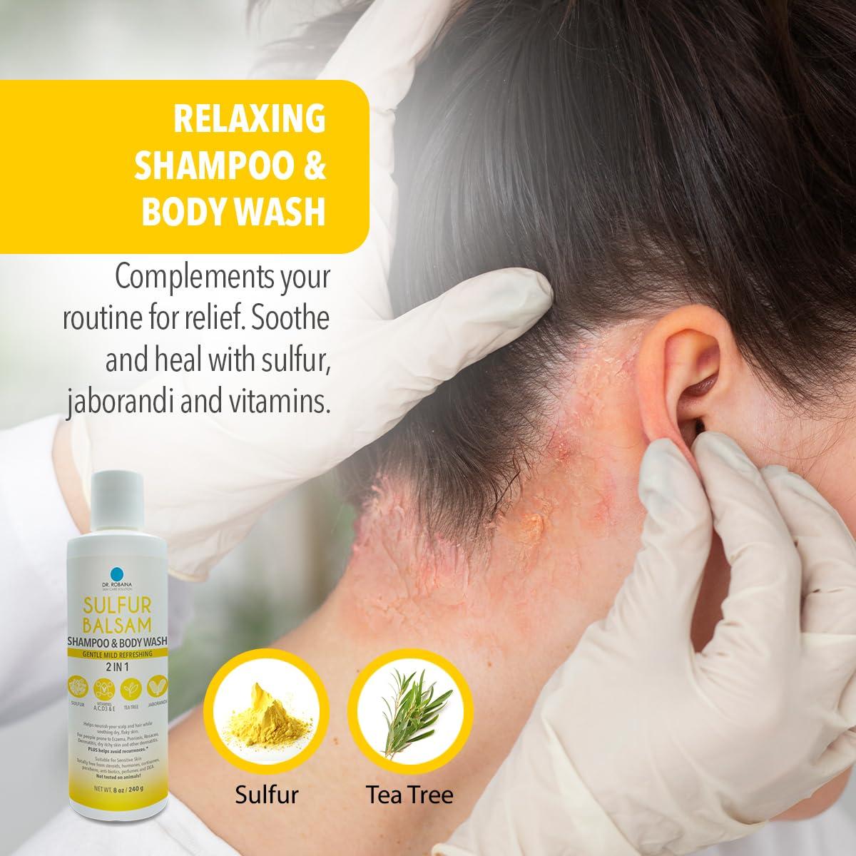 Champú y Gel de Baño Dr. Robaina Sulfur 236 ml - Anticaspa