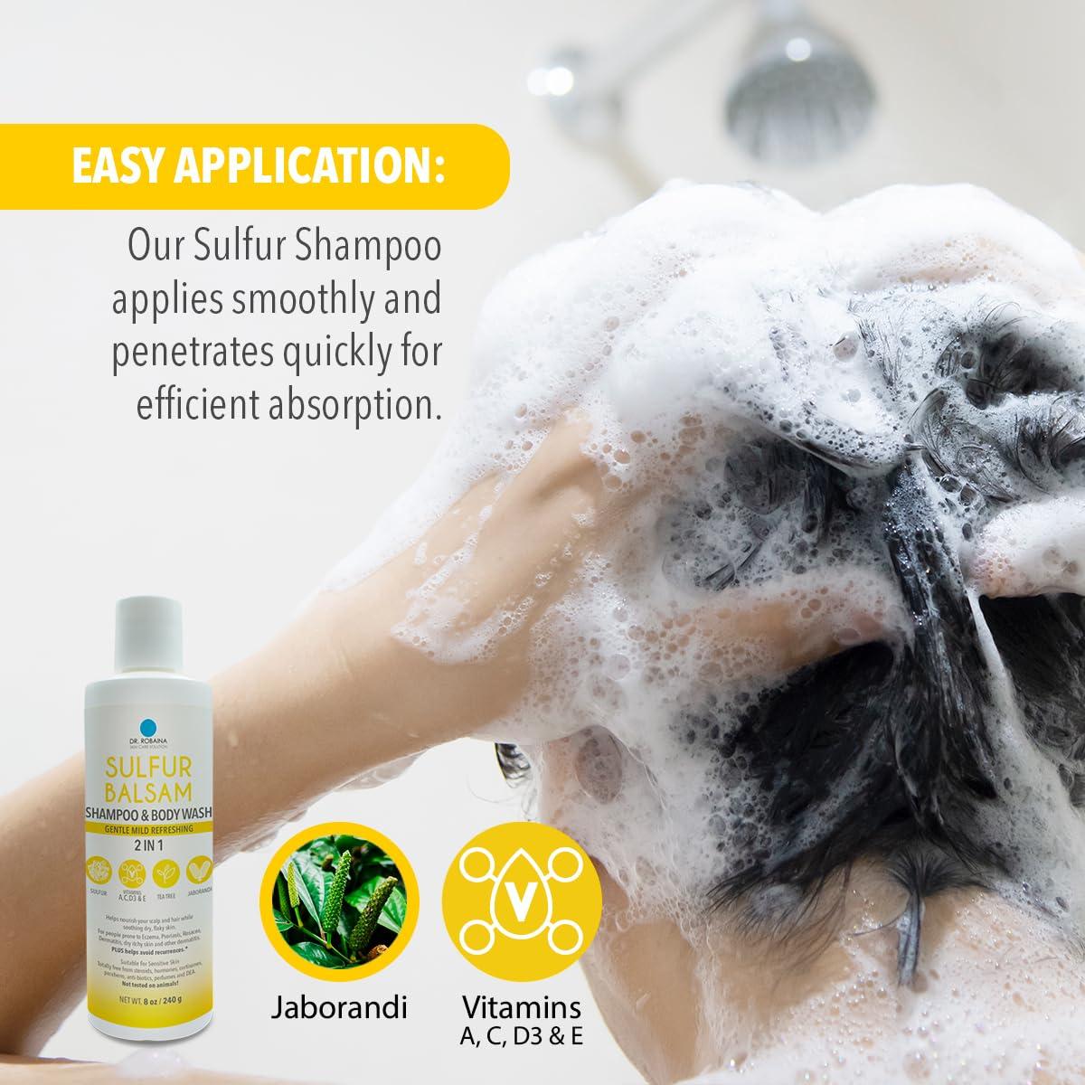 Champú y Gel de Baño Dr. Robaina Sulfur 236 ml - Anticaspa