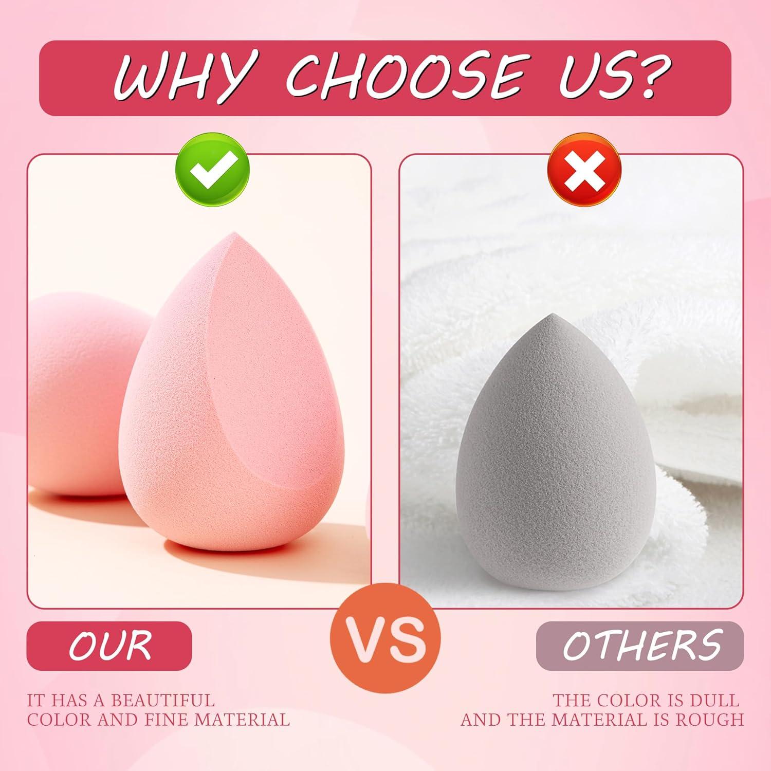 Juego de 6 Esponjas de Maquillaje Blossique Ultra Suaves