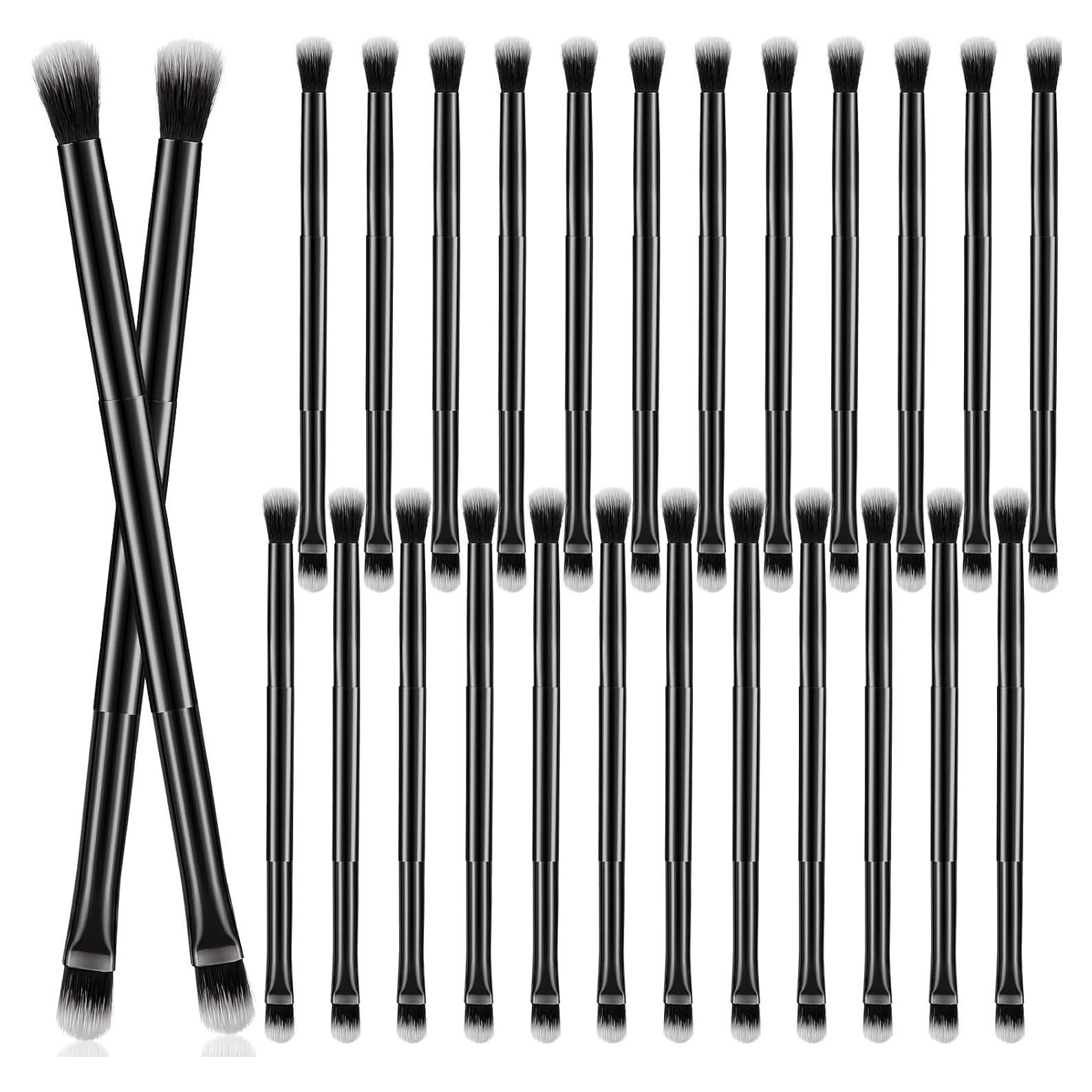 24 Brochas Difusoras de Sombra de Ojos Doble Punta Perthlin