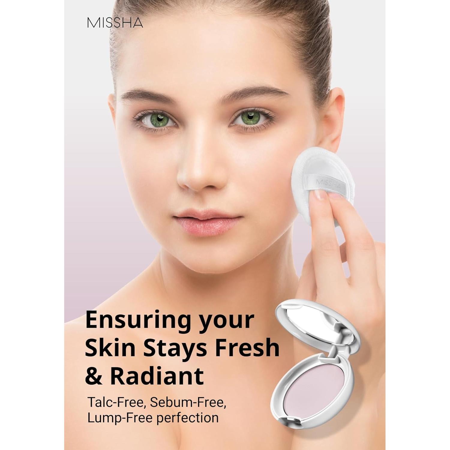 Polvo Compacto Presionado MISSHA Rosa Airy Pot 5g - Acabado Radiante