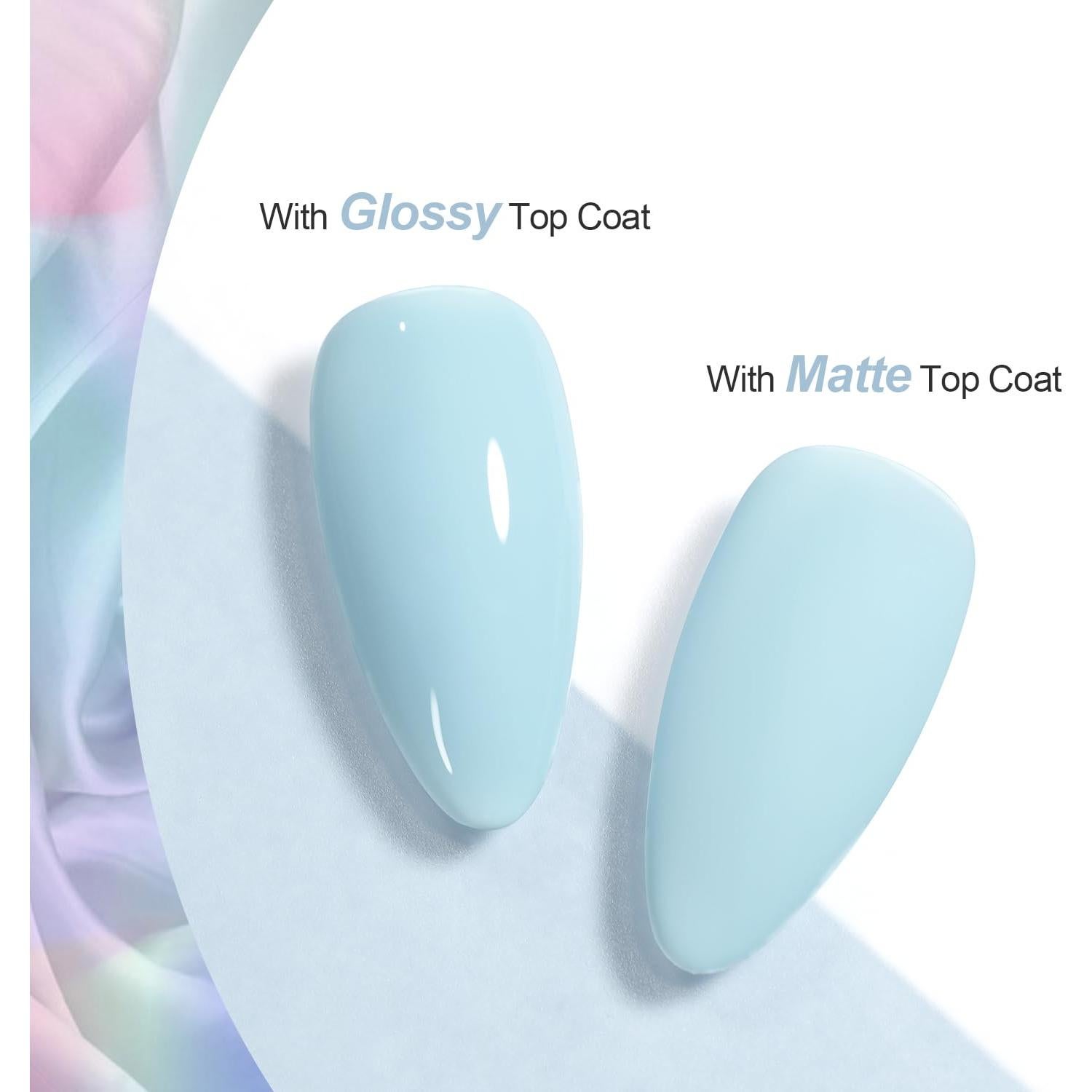 Esmalte de Uñas en Gel GAOY 16ml Azul Bebé Removible UV