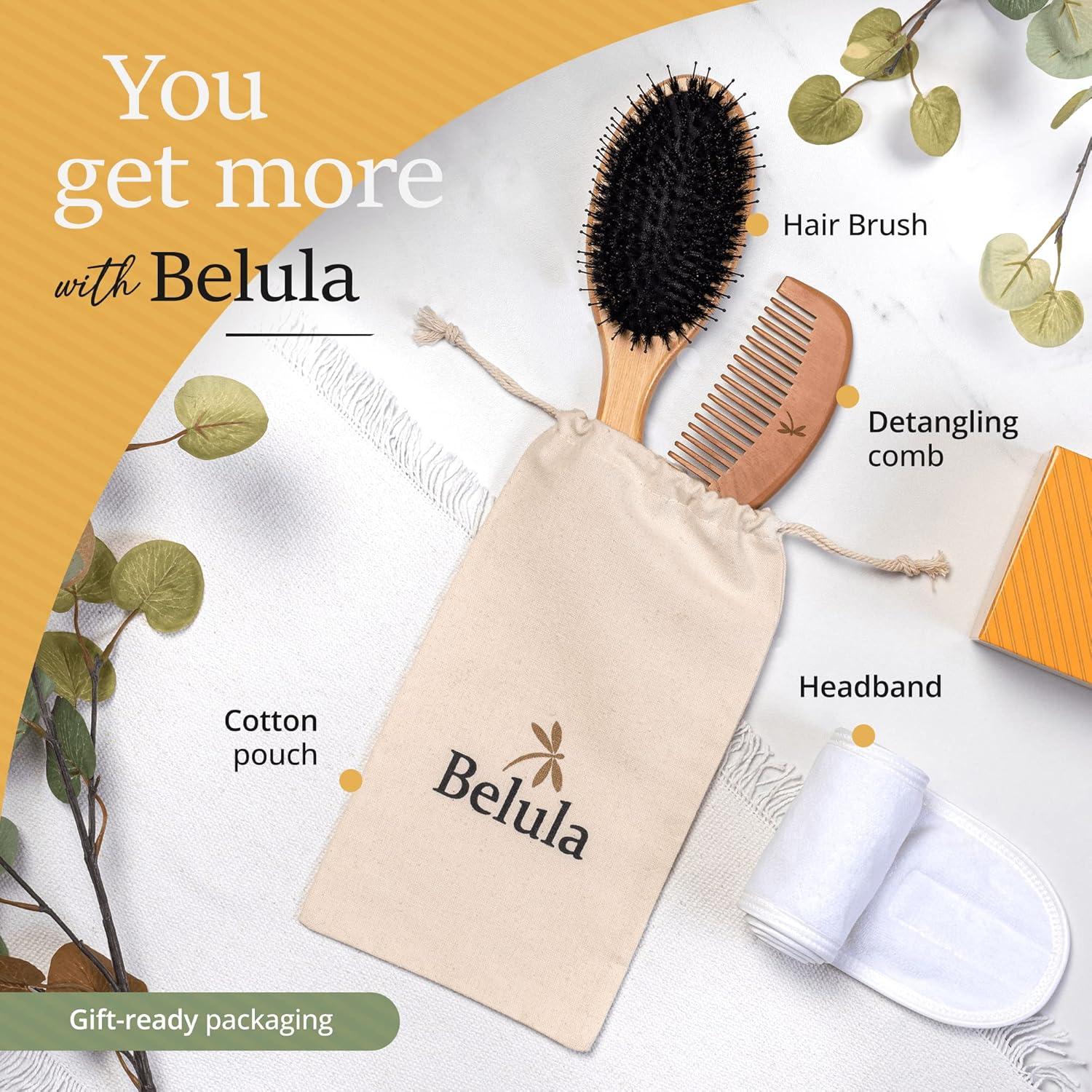 Cepillo de Cerdas de Jabalí Belula para Cabello Grueso 27.5cm