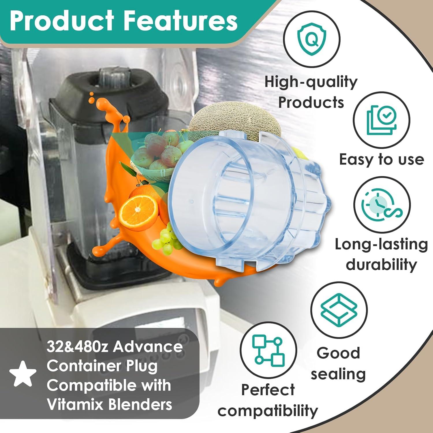 Tapón de Tapa para Licuadora Vitamix 32 oz y 48 oz - Gfdoso