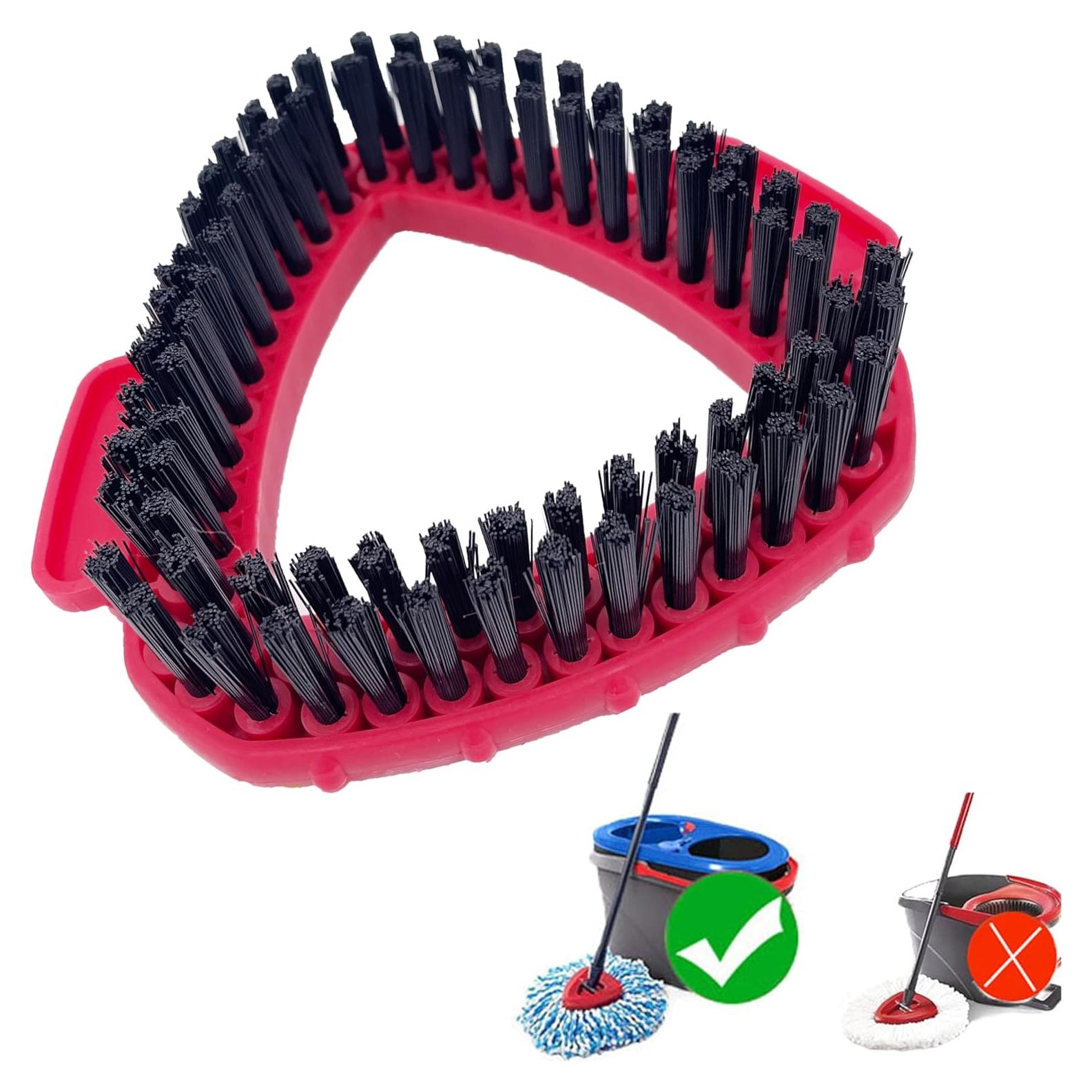 Scrub Brush Head for O Cedar, 1 PC Cedar Spin Mop Scrubber Replace Head 2-Tank, Ocedar Scrubbing Brush Mop, O'cedar Replacement Attachment for Bathroom and Kitchen