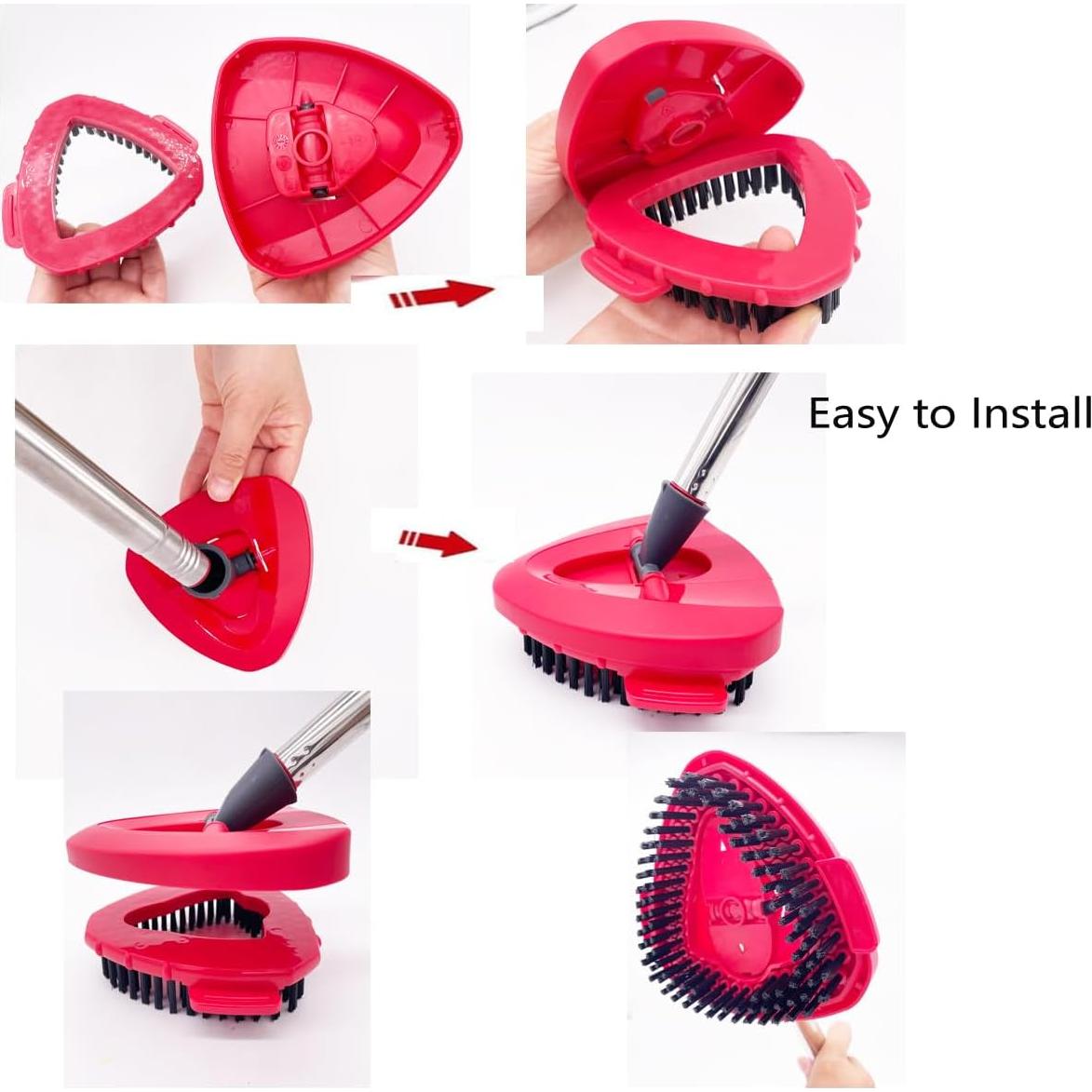 Scrub Brush Head for O Cedar, 1 PC Cedar Spin Mop Scrubber Replace Head 2-Tank, Ocedar Scrubbing Brush Mop, O'cedar Replacement Attachment for Bathroom and Kitchen