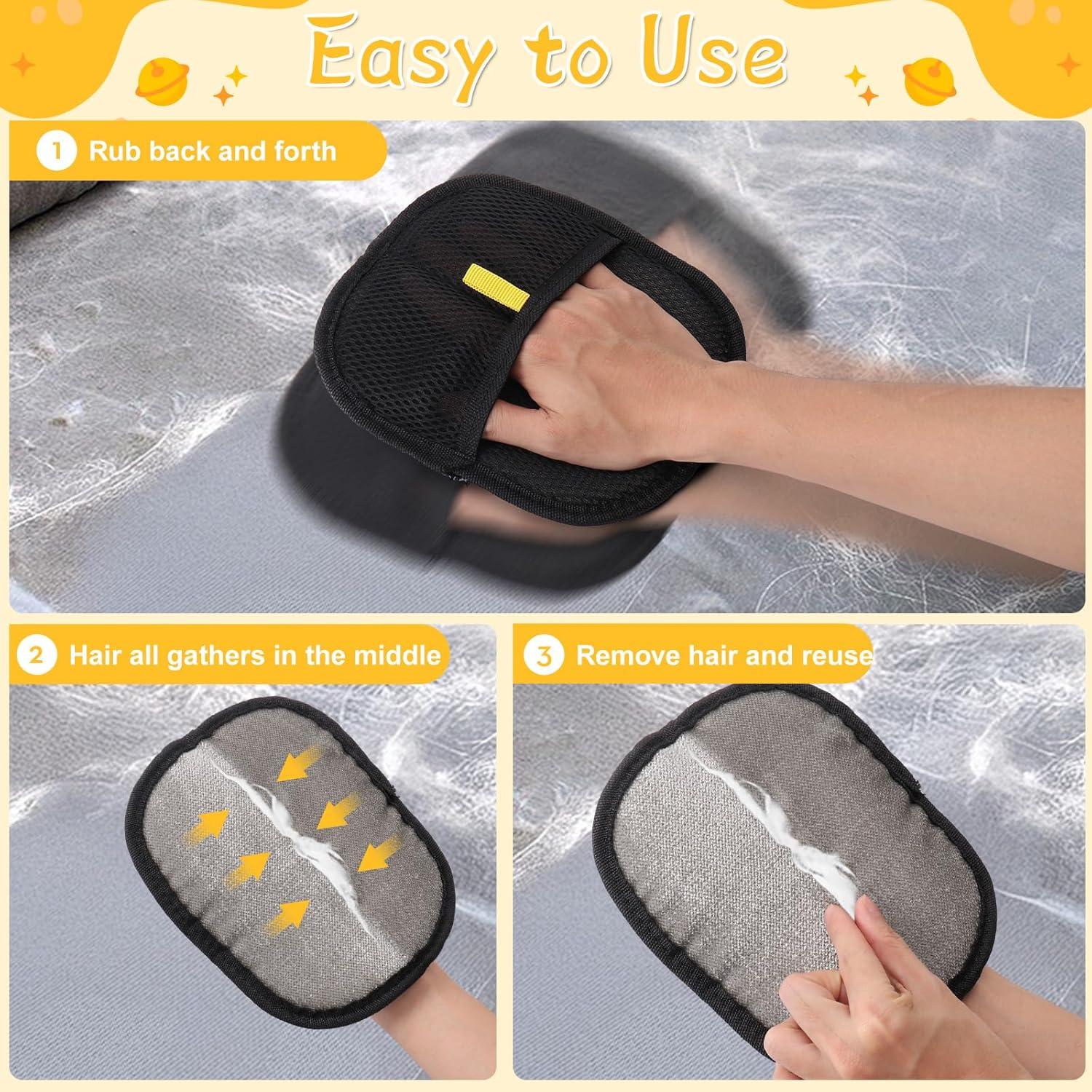 Guantes Mity Rain 2PCS para Remover Pelo de Mascota Ecológicos