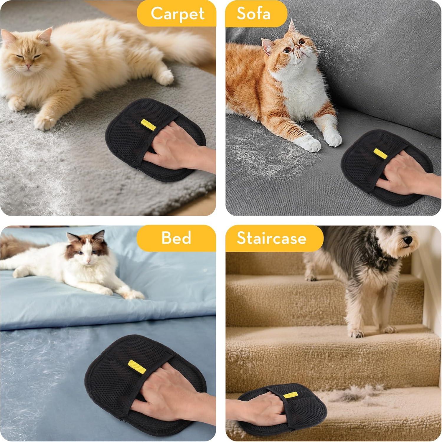 Guantes Mity Rain 2PCS para Remover Pelo de Mascota Ecológicos