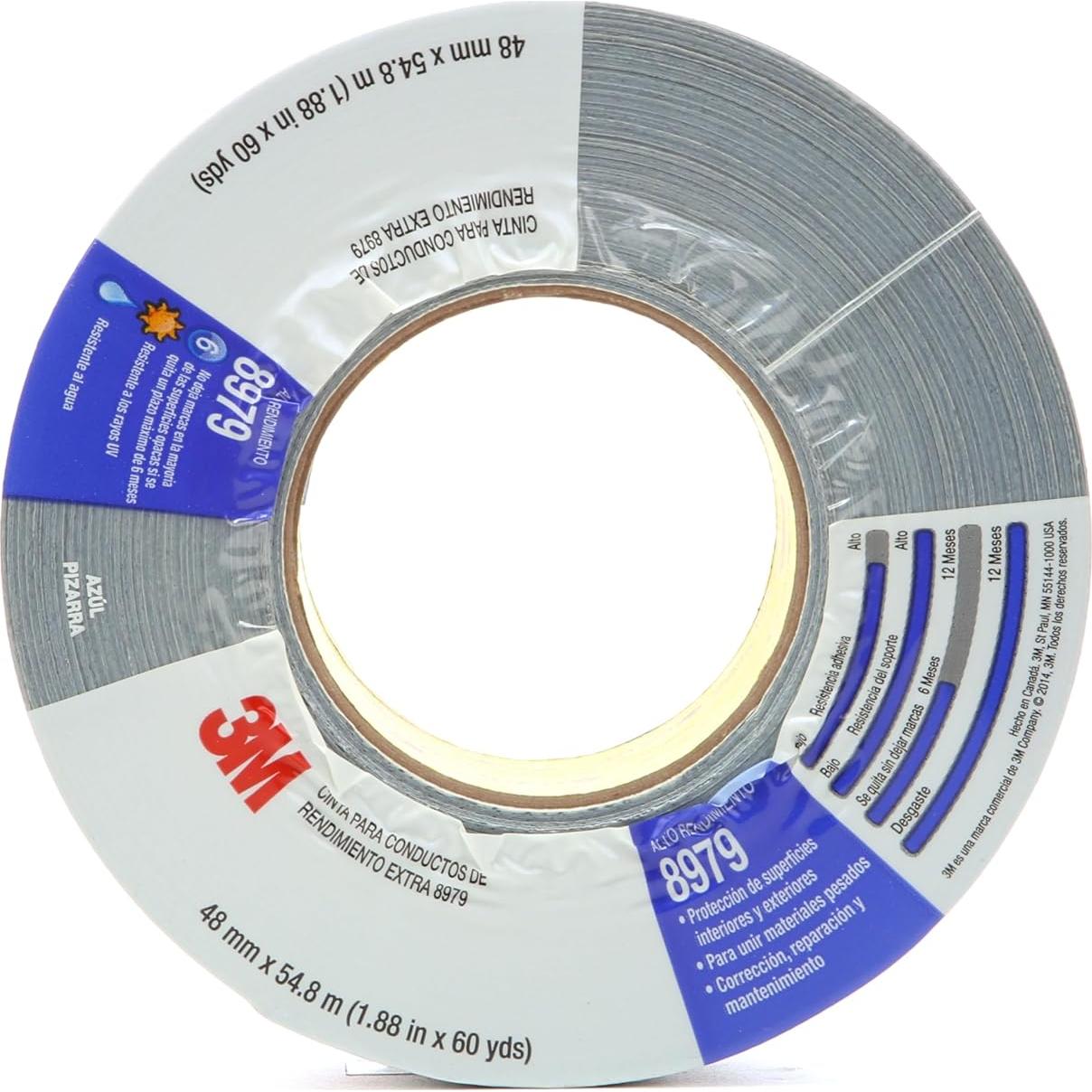 Cinta adhesiva 3M 8979 Performance Plus azul 5.08 cm x 22.86 m