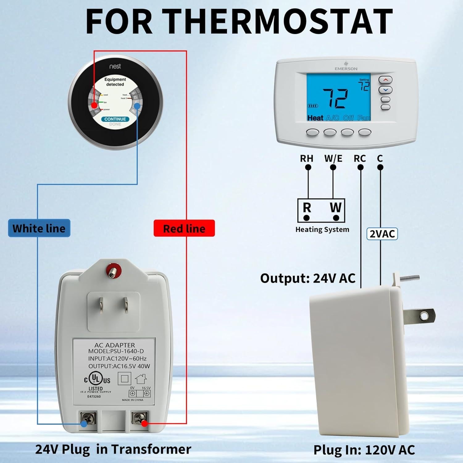 Transformador AC 16.5V 40VA CentroPower para Timbres y Alarmas