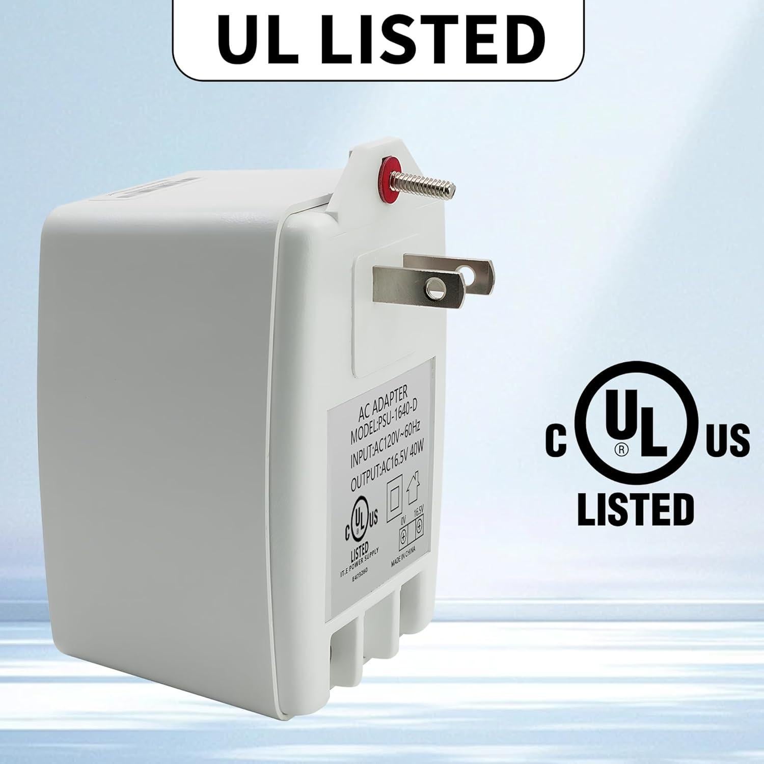 Transformador AC 16.5V 40VA CentroPower para Timbres y Alarmas