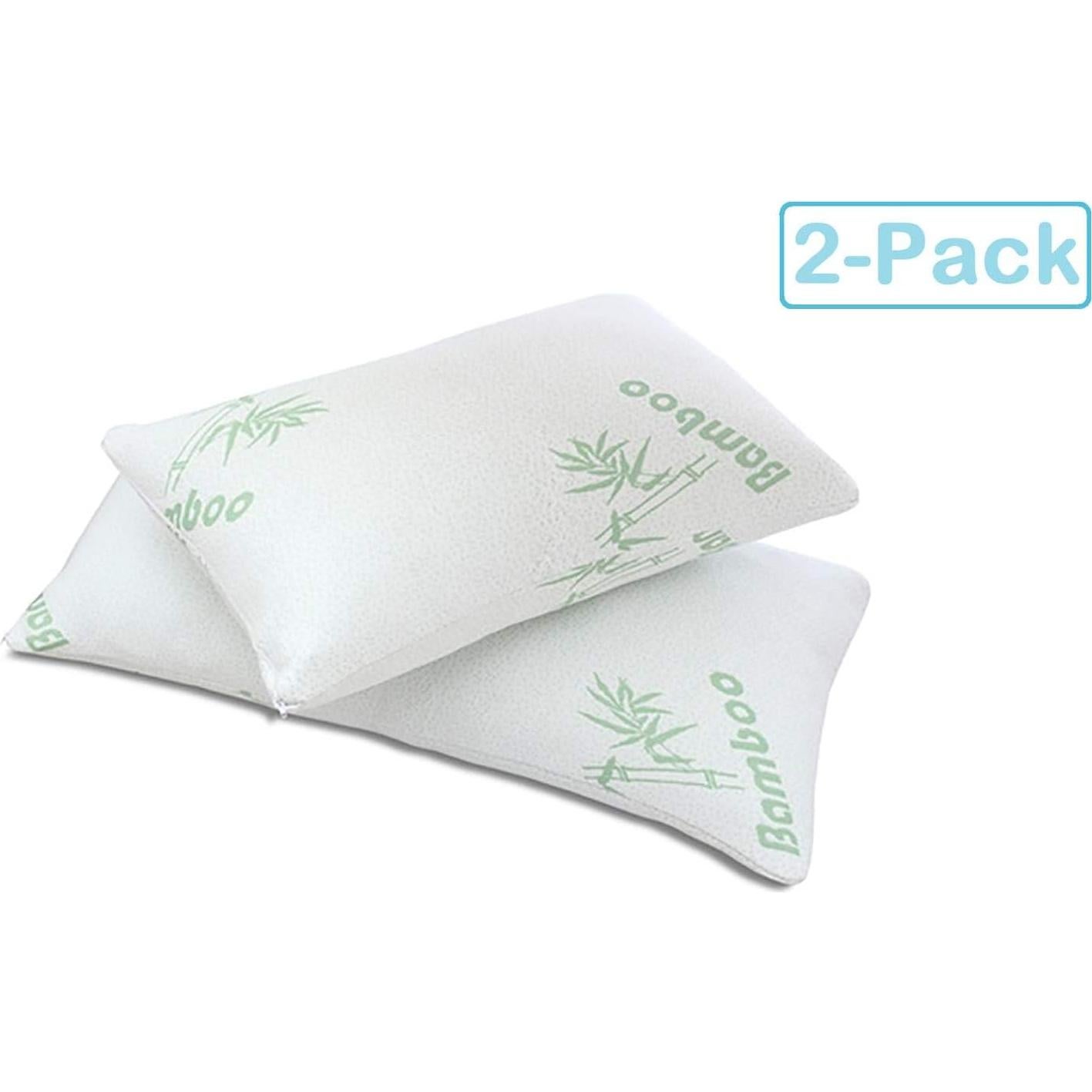 Almohadas de Espuma de Memoria Desmenuzada Reina 2pc Colección Americana Todo