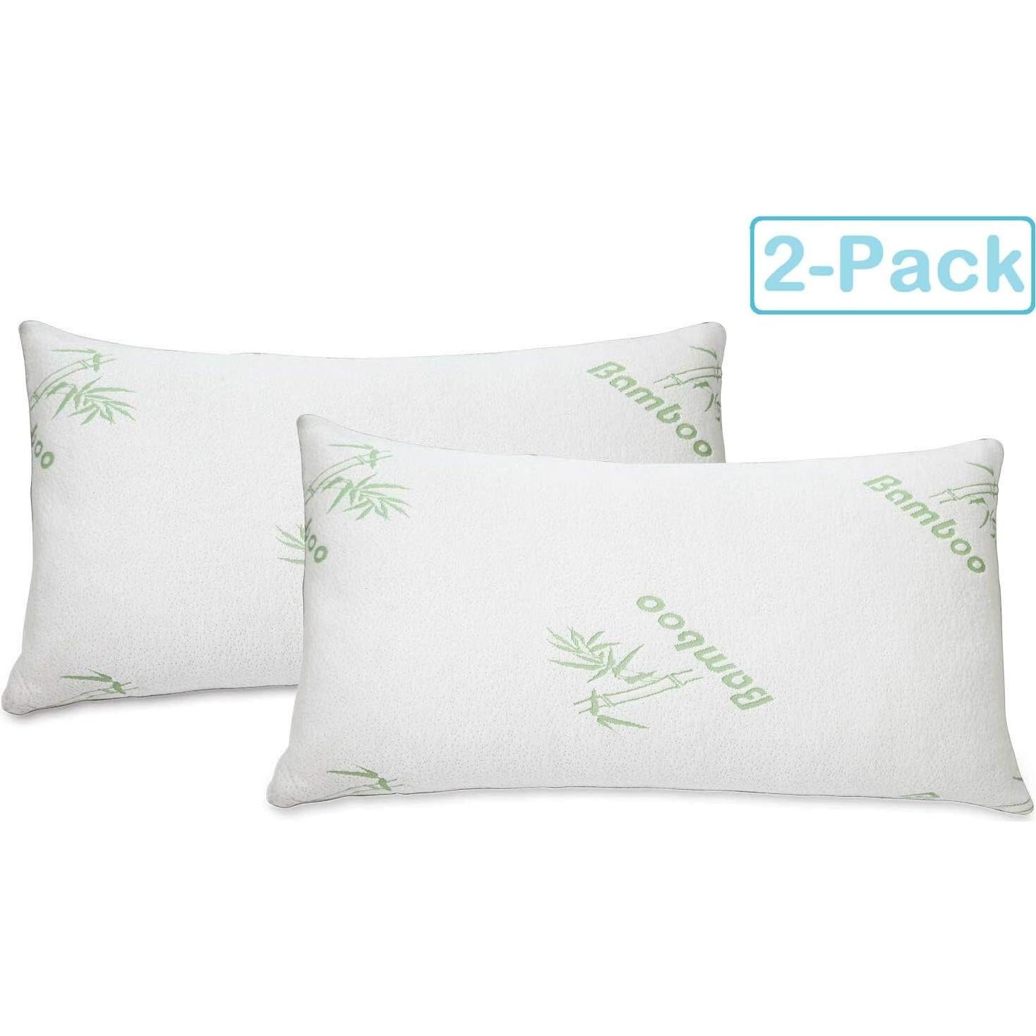 Almohadas de Espuma de Memoria Desmenuzada Reina 2pc Colección Americana Todo