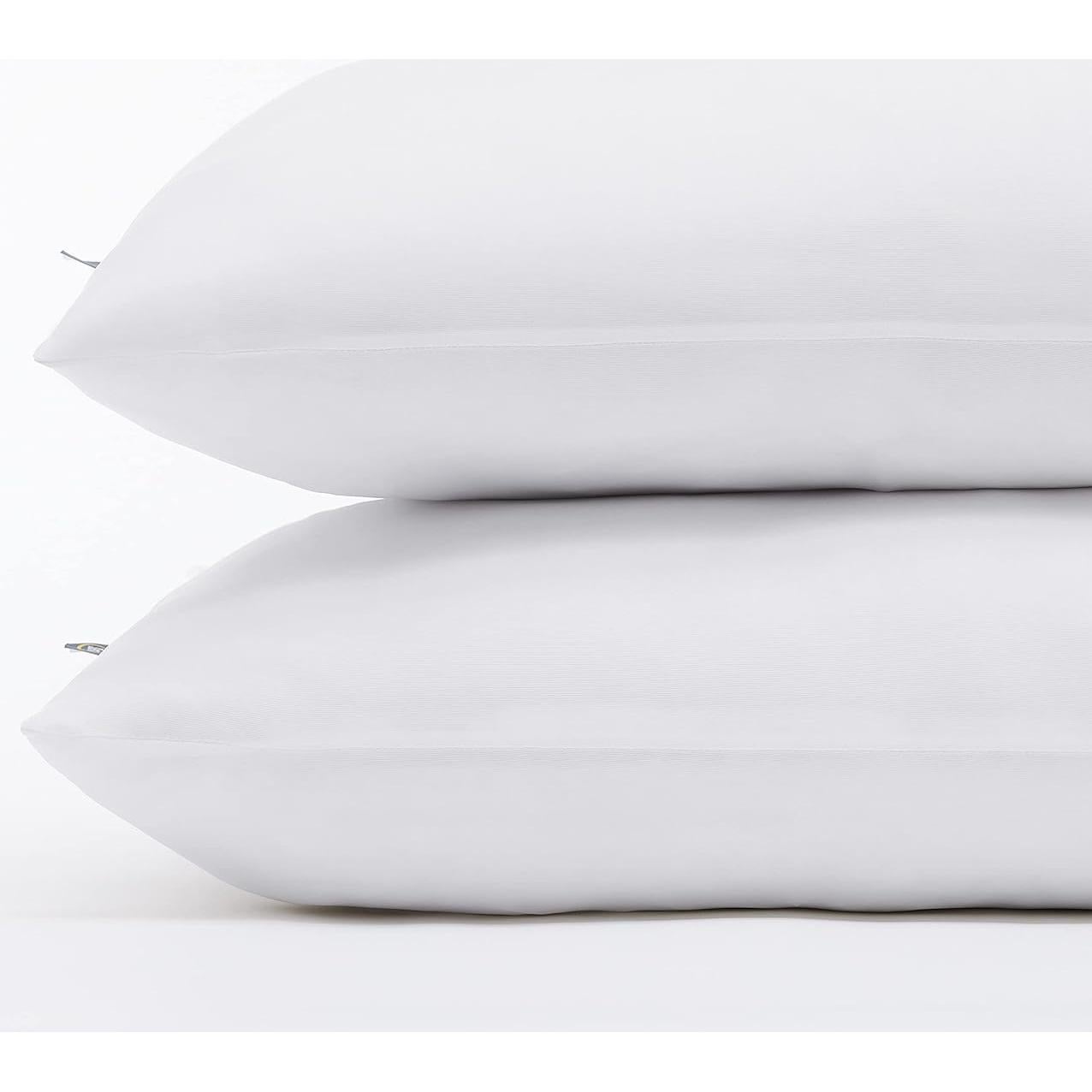 Protectores de Almohada Serta Power Chill Hipoalergénicos - 2 Piezas Reina Blanco