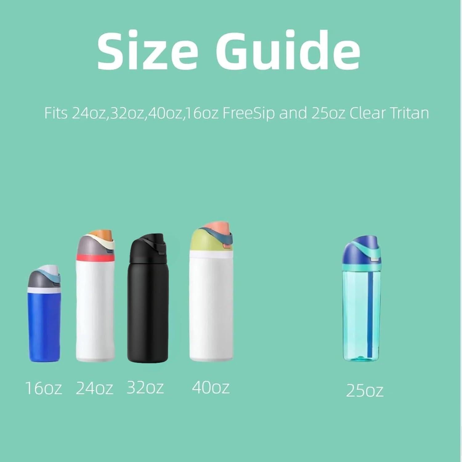 Tapa de Reemplazo KPWIN para Botella Owala Freesip 24oz-40oz Negra