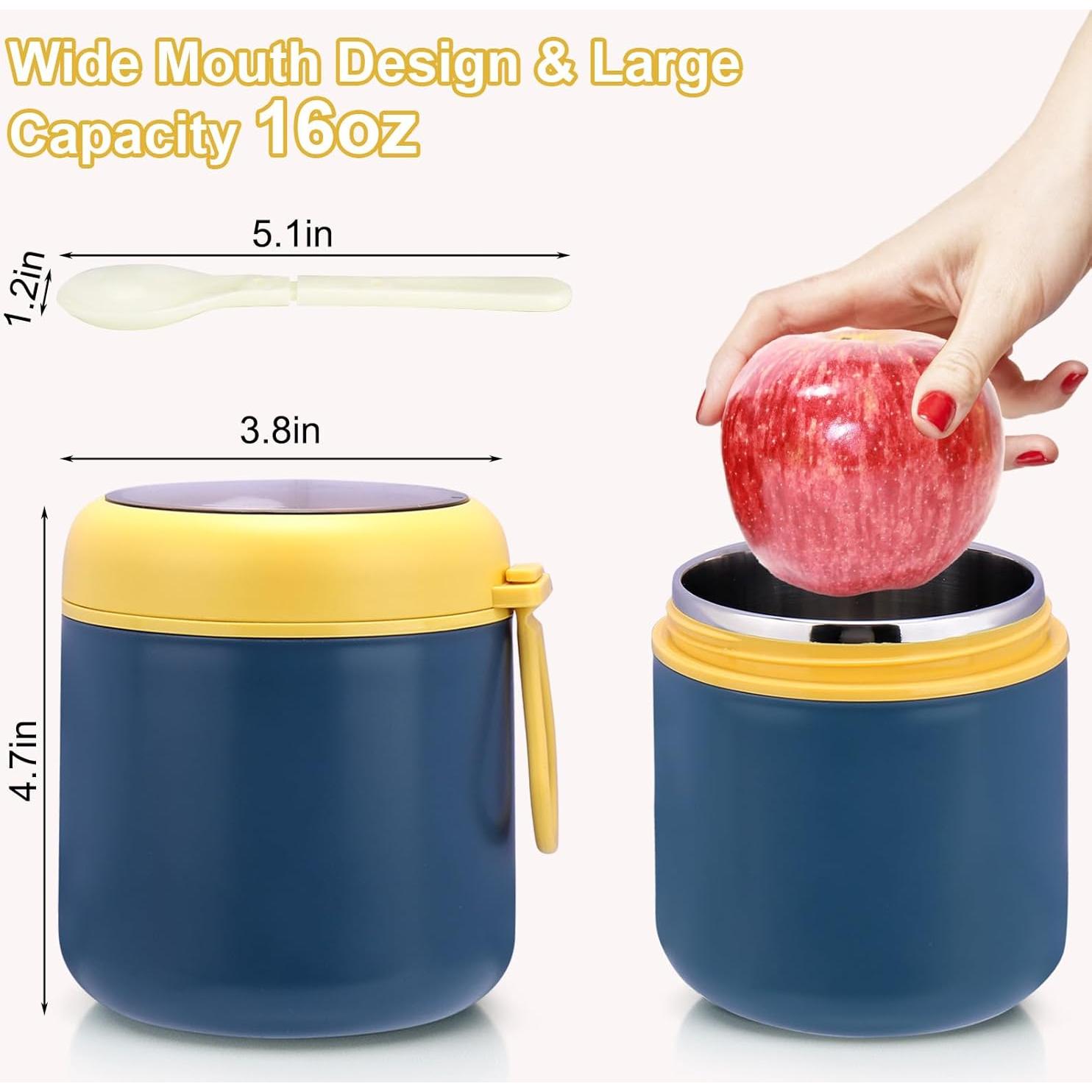 Termo Juome 473ml para Niños - Acero Inoxidable Azul