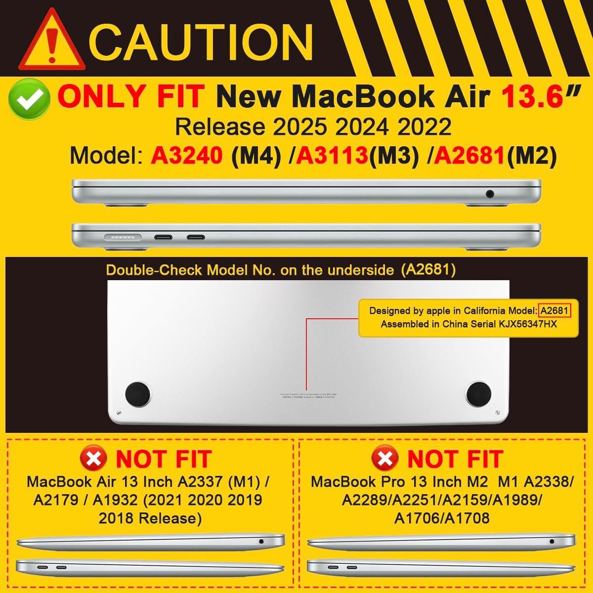 Funda Batianda para MacBook Air 13.6" M4 Anti-Rasguños