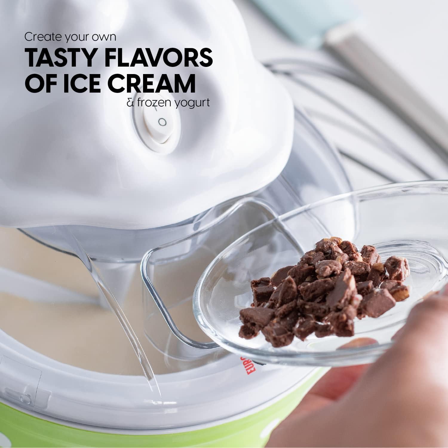 Máquina de Helados Euro Cuisine ICM26GRA 1.2L Verde