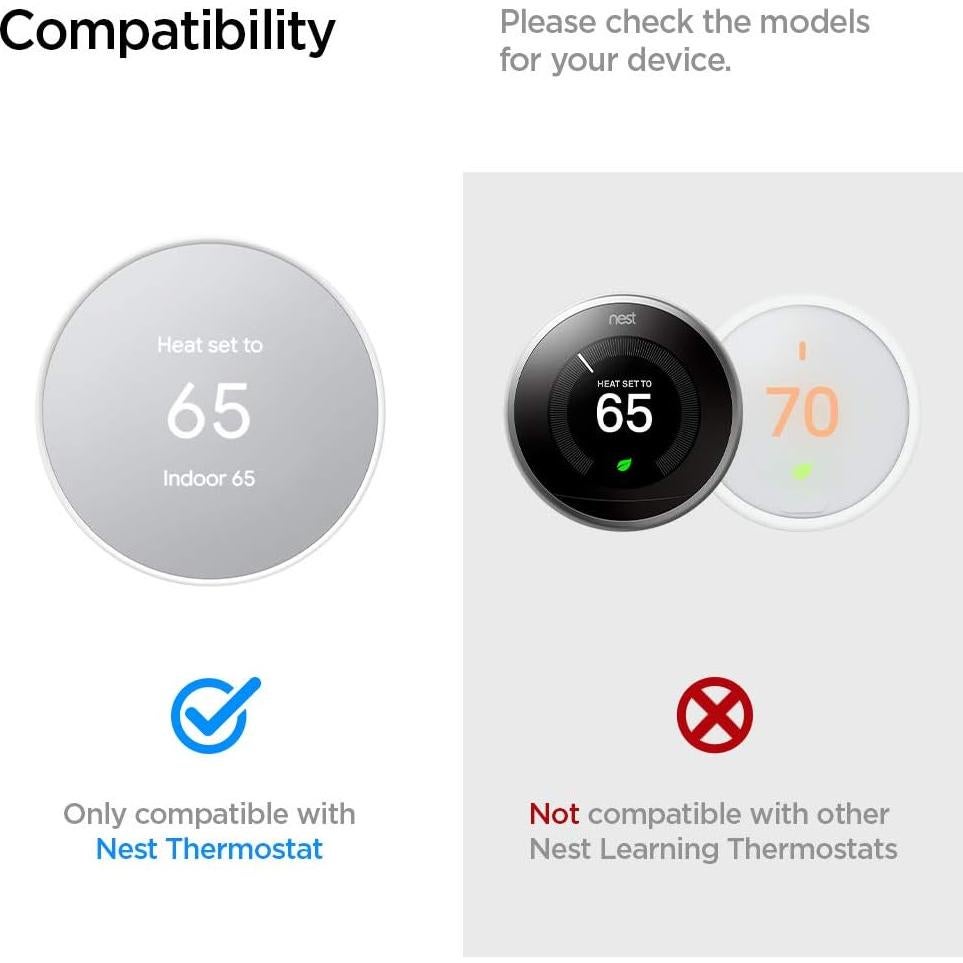 Placa de Pared Spigen para Termostato Google Nest - Gris Carbón