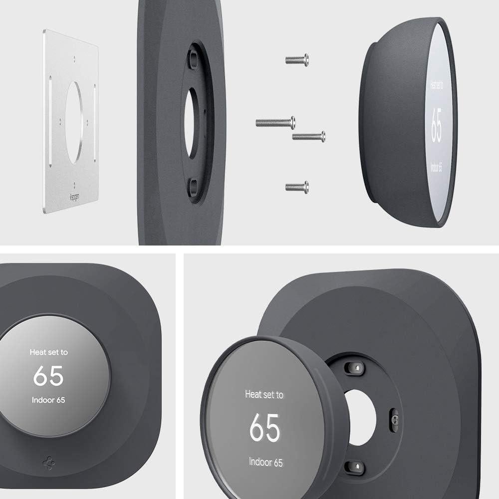 Placa de Pared Spigen para Termostato Google Nest - Gris Carbón