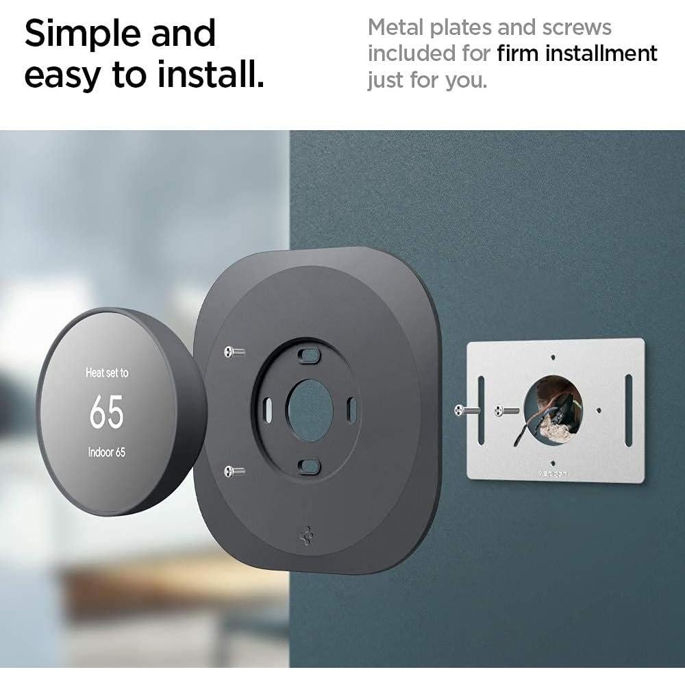Placa de Pared Spigen para Termostato Google Nest - Gris Carbón