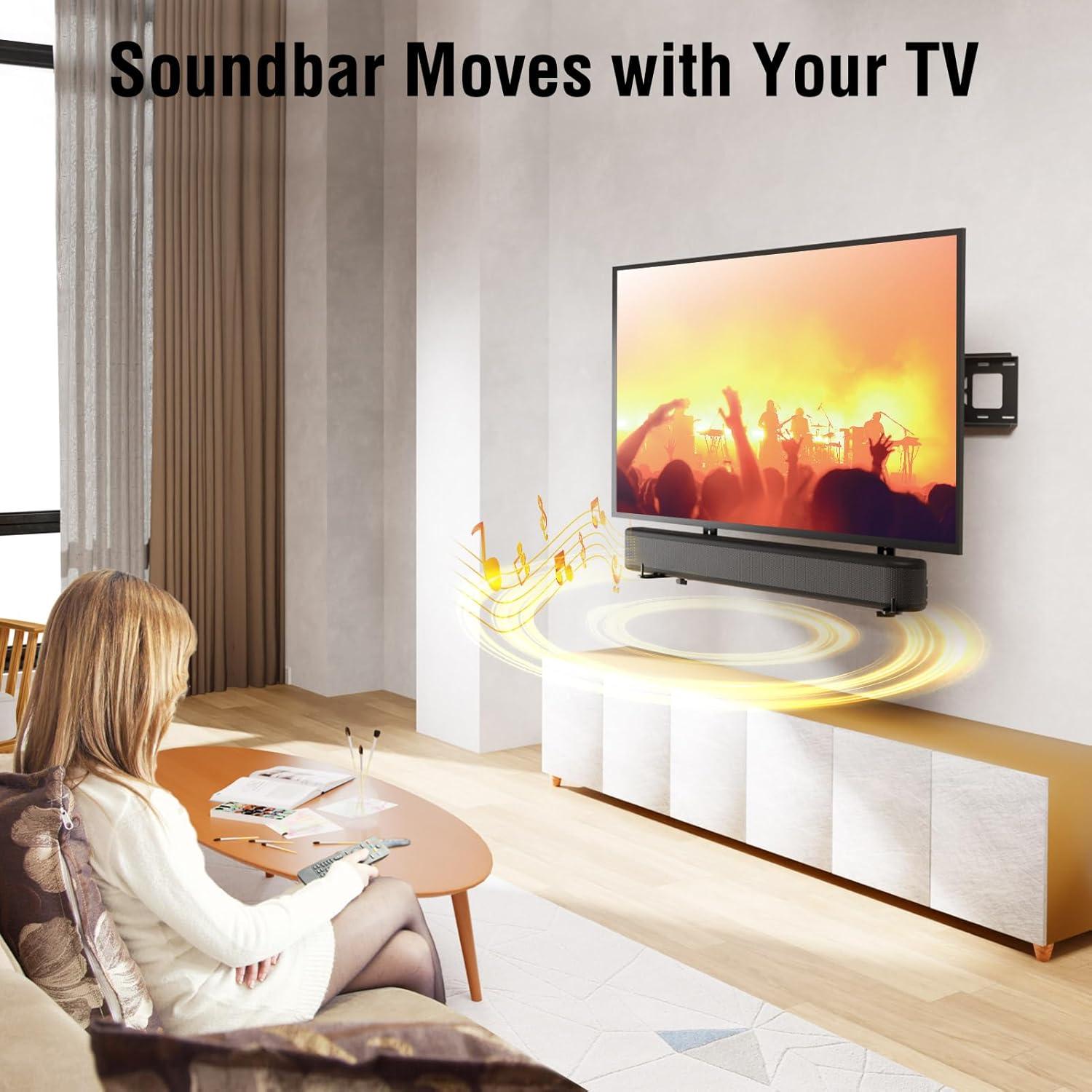 Soporte de Barra de Sonido ELIVED 80 cm Ajustable para TV