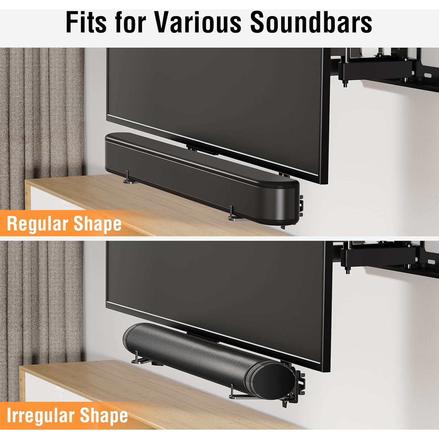 Soporte de Barra de Sonido ELIVED 80 cm Ajustable para TV