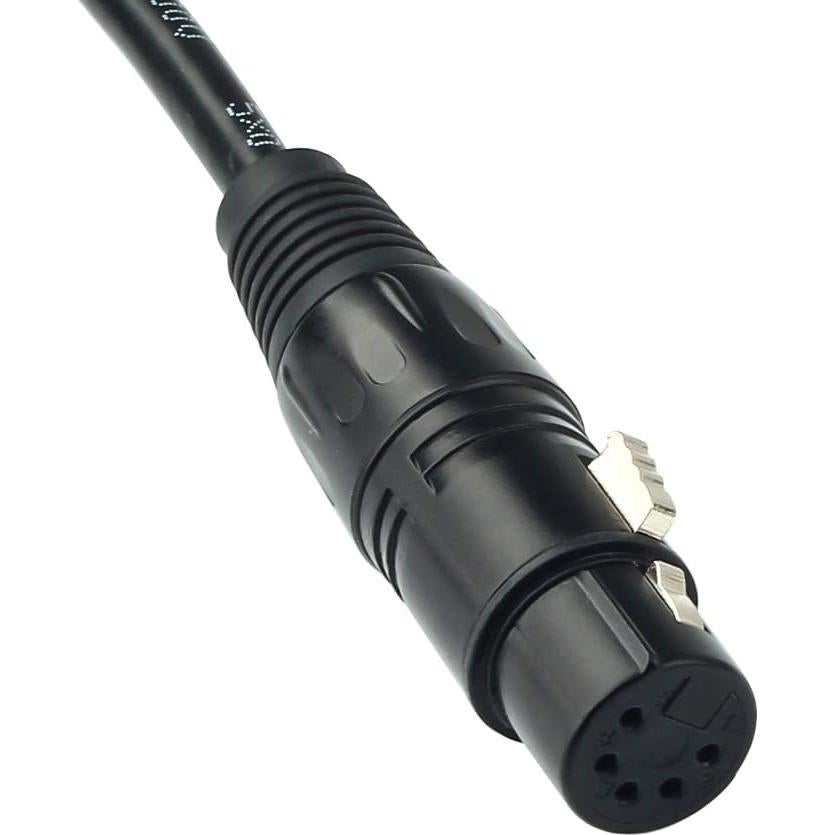 Cable DMX 5 Pin Macho a Hembra SiYear 1.5m para Iluminación
