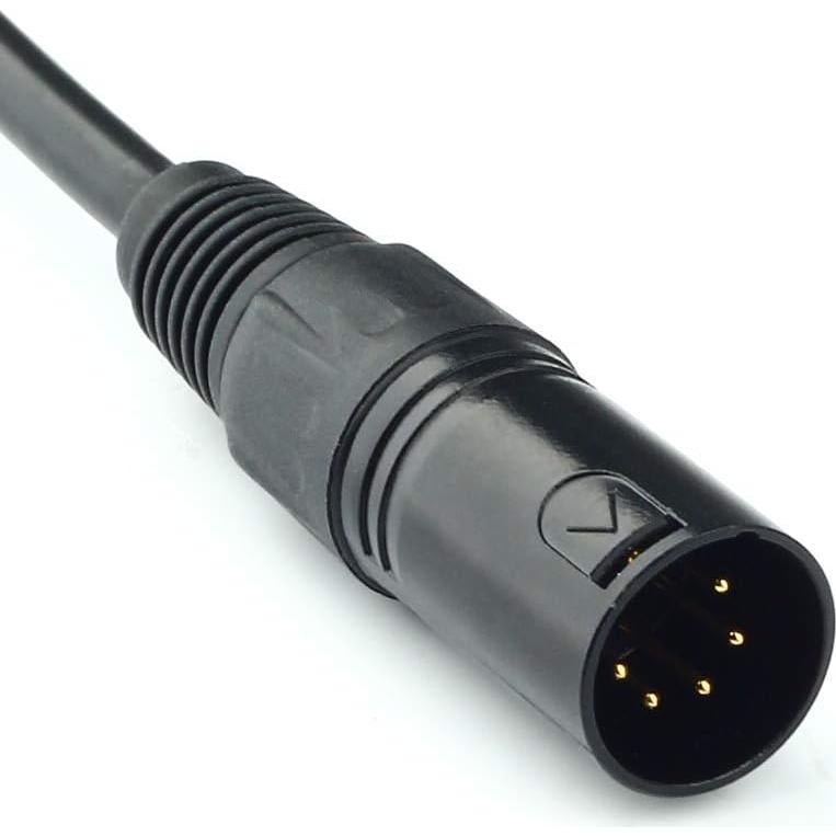 Cable DMX 5 Pin Macho a Hembra SiYear 1.5m para Iluminación