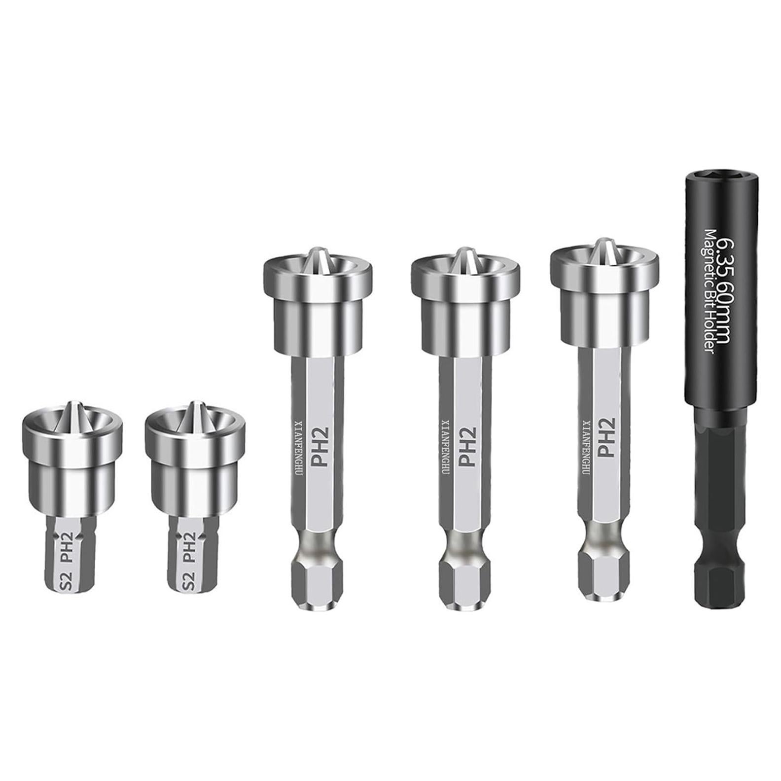 Puntas de Destornillador Magnéticas PH2 XIANFENGHU 6PCS