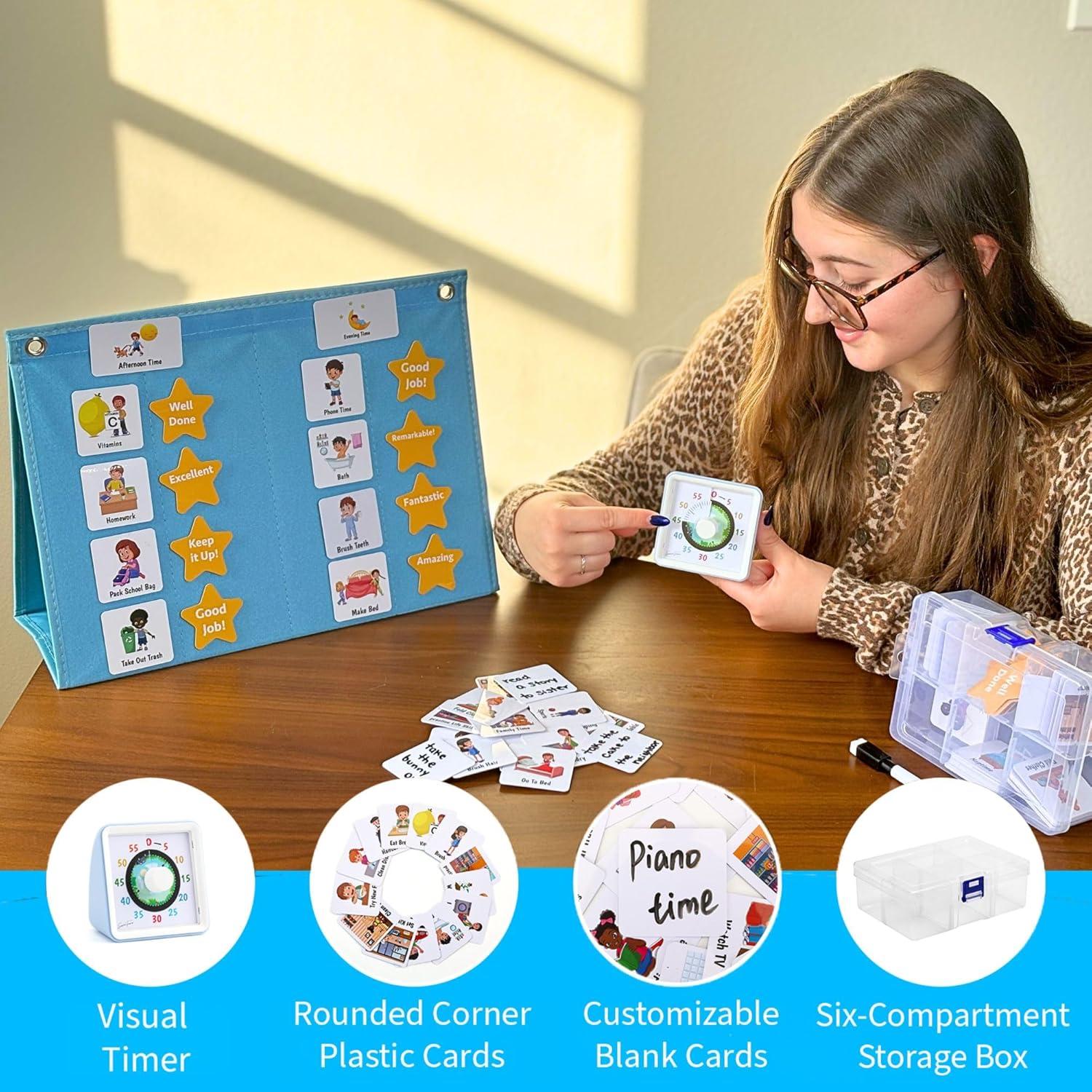 Horario Visual para Niños TESOROS ESENCIALES 68.5x38.1cm