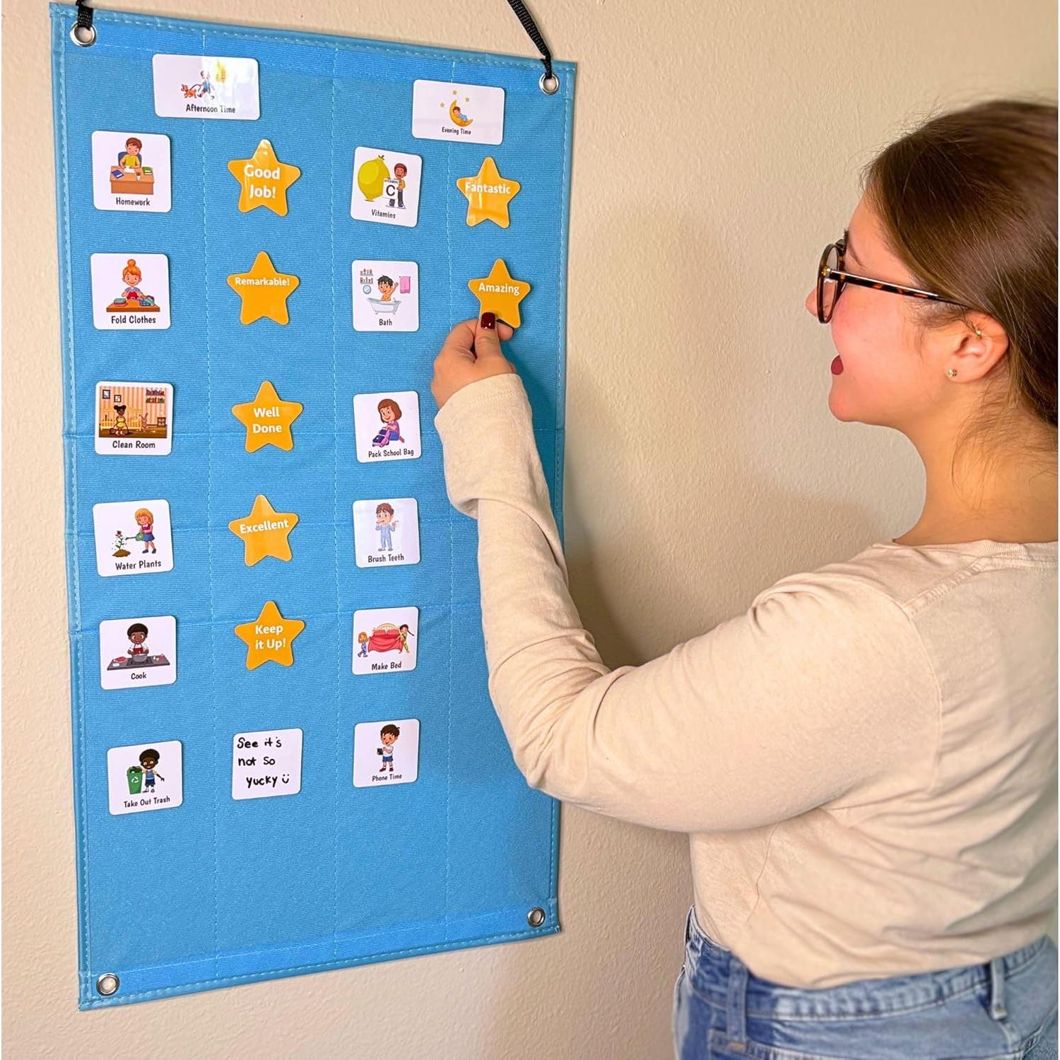 Horario Visual para Niños TESOROS ESENCIALES 68.5x38.1cm