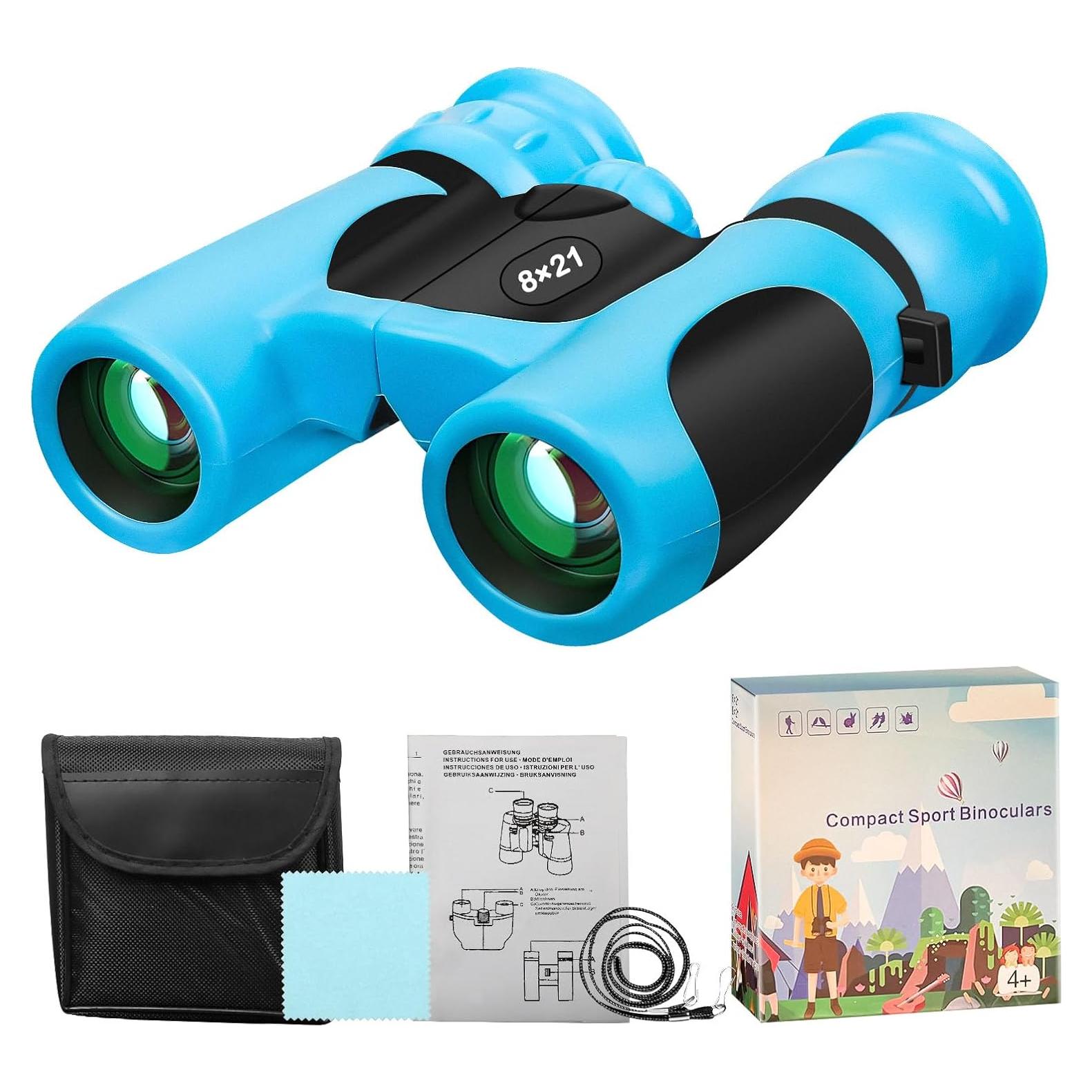 Binoculares BLACKICE 8x21 para Niños, Compactos y Seguros