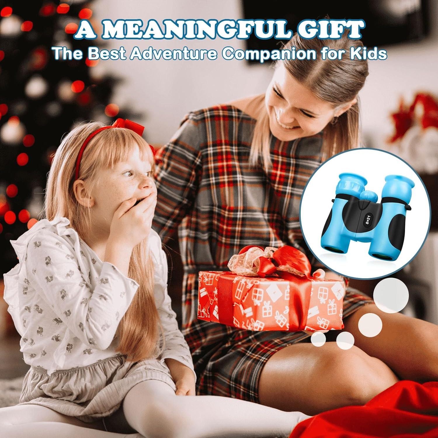 Binoculares BLACKICE 8x21 para Niños, Compactos y Seguros