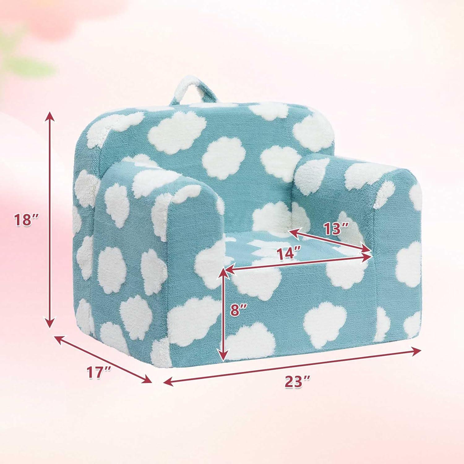 Silla de Espuma Ultra Suave ALIMORDEN para Niños Azul