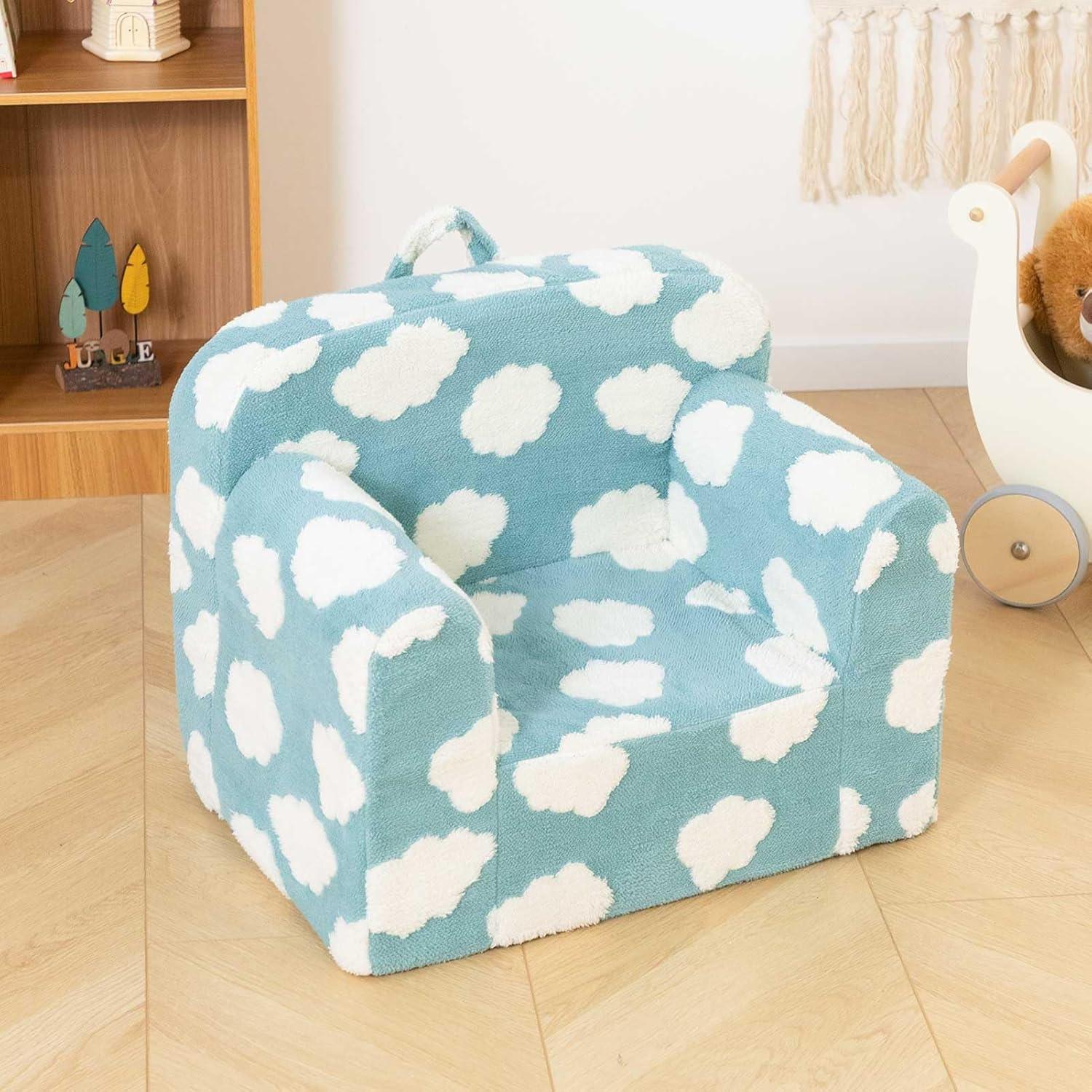 Silla de Espuma Ultra Suave ALIMORDEN para Niños Azul