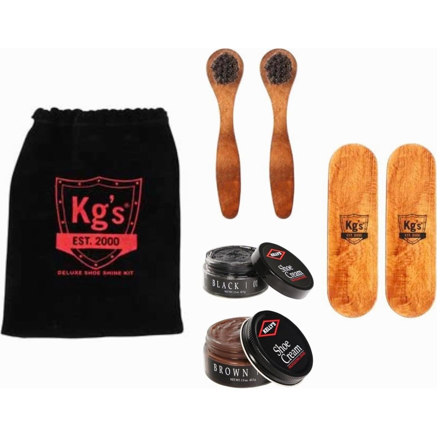 Kit de Cuidado de Zapatos KG - Limpieza y Pulido Deluxe