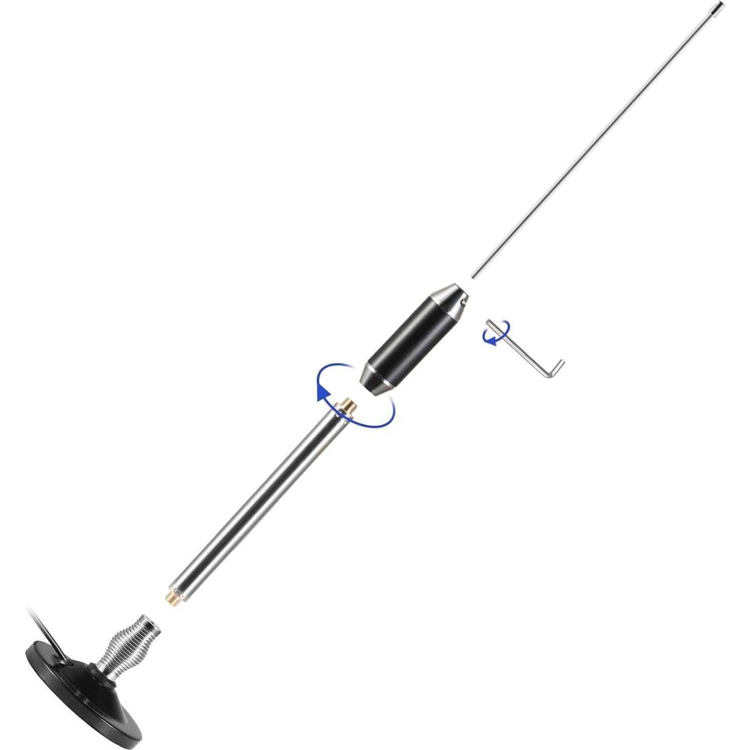 Kit de Antena CB Eifagur 27MHz con Montaje Magnético 3m