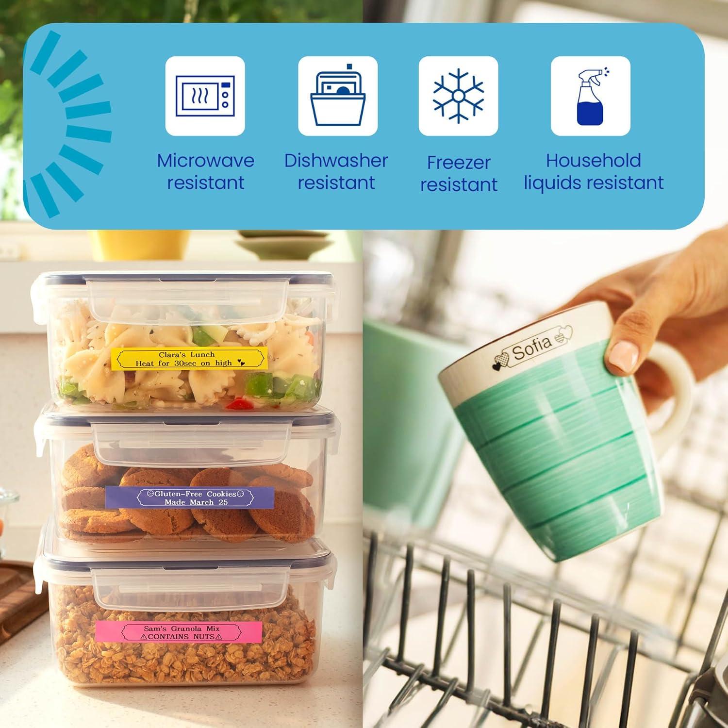 Cinta de Etiqueta Brother Btag131 12mm x 4m Transparente