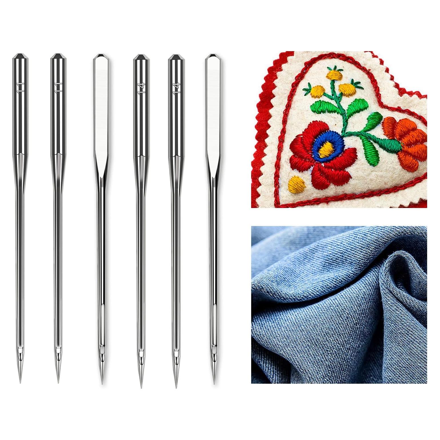 Agujas de Máquina de Coser HLARTNET 40 Pcs Universales 75/11 90/14