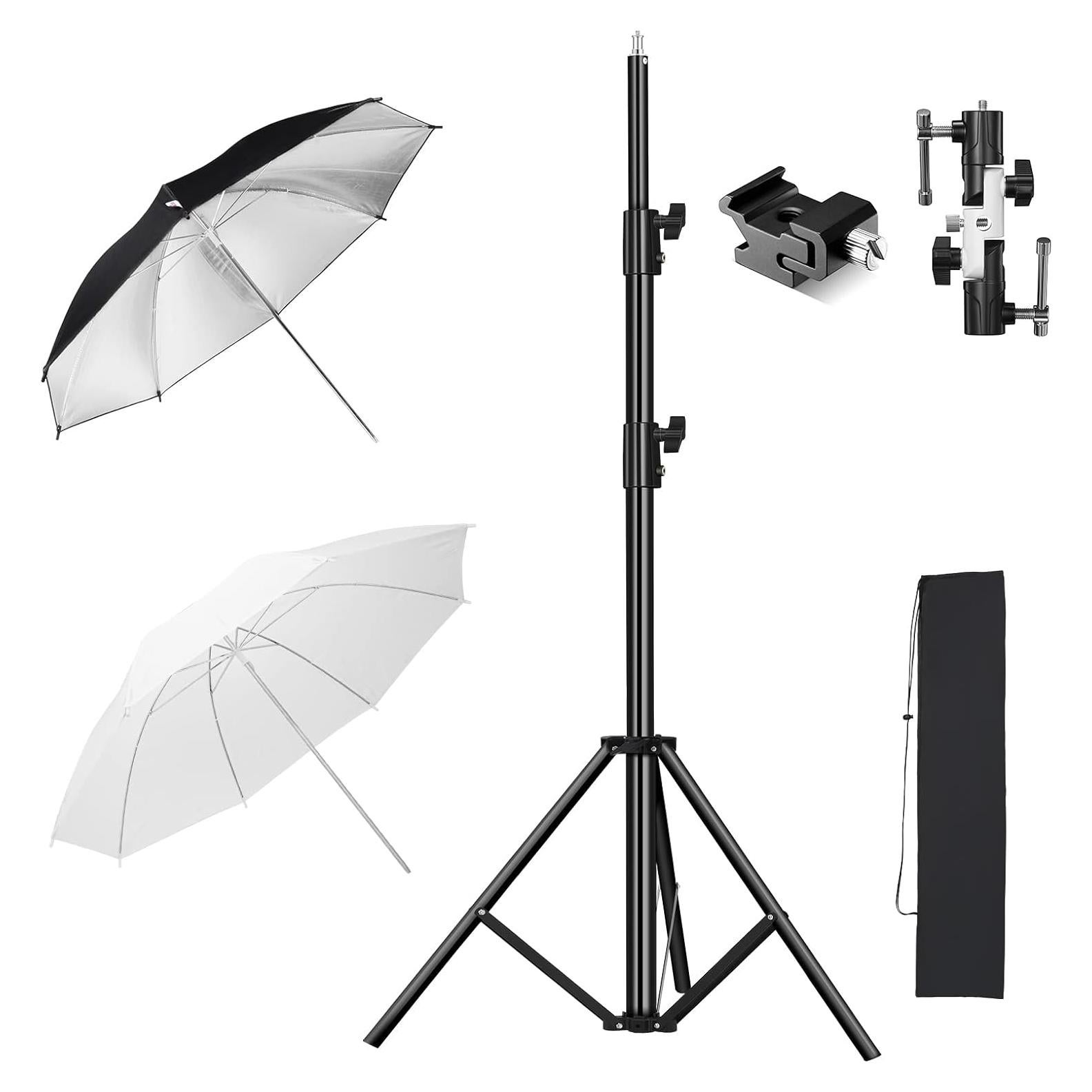 Kit de Iluminación Fotográfica Soonpho con Paraguas 109cm