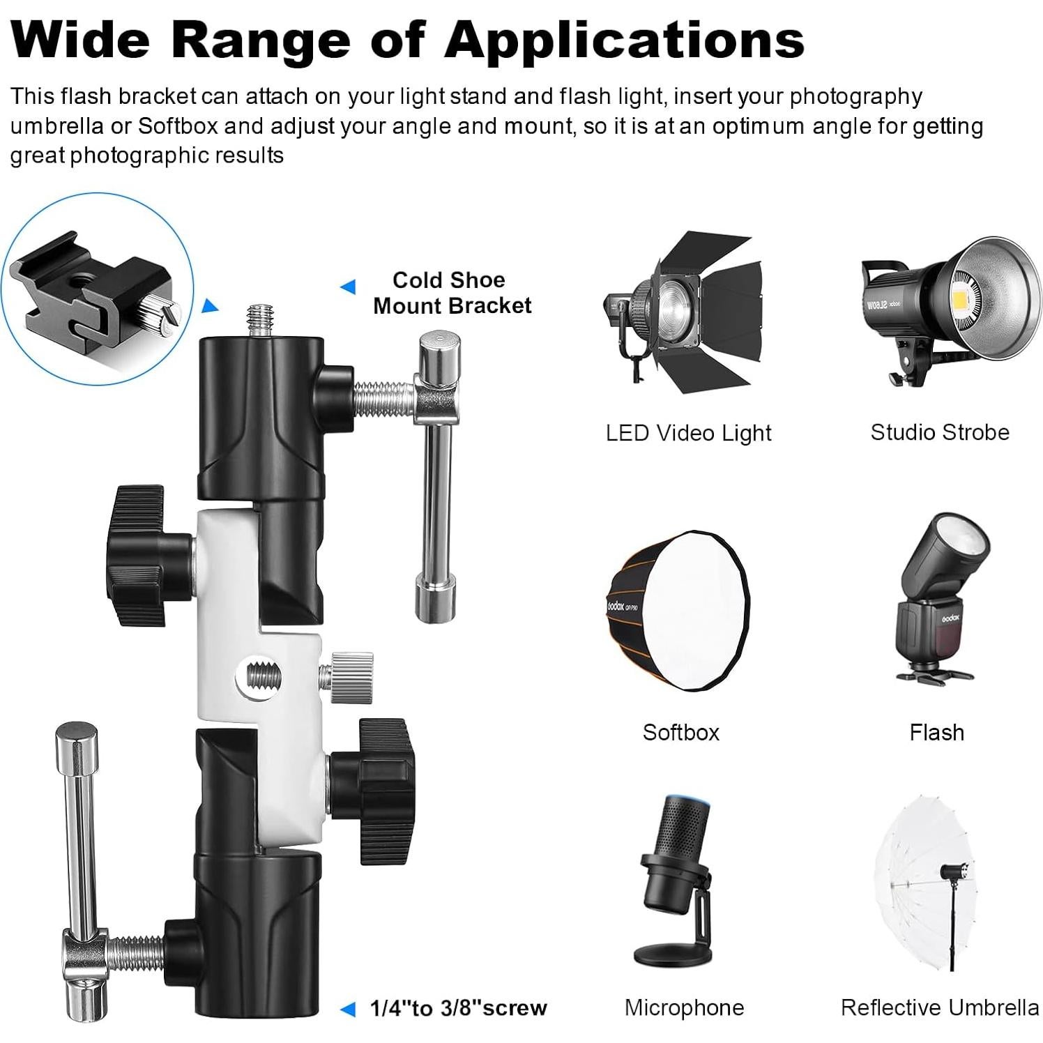 Kit de Iluminación Fotográfica Soonpho con Paraguas 109cm