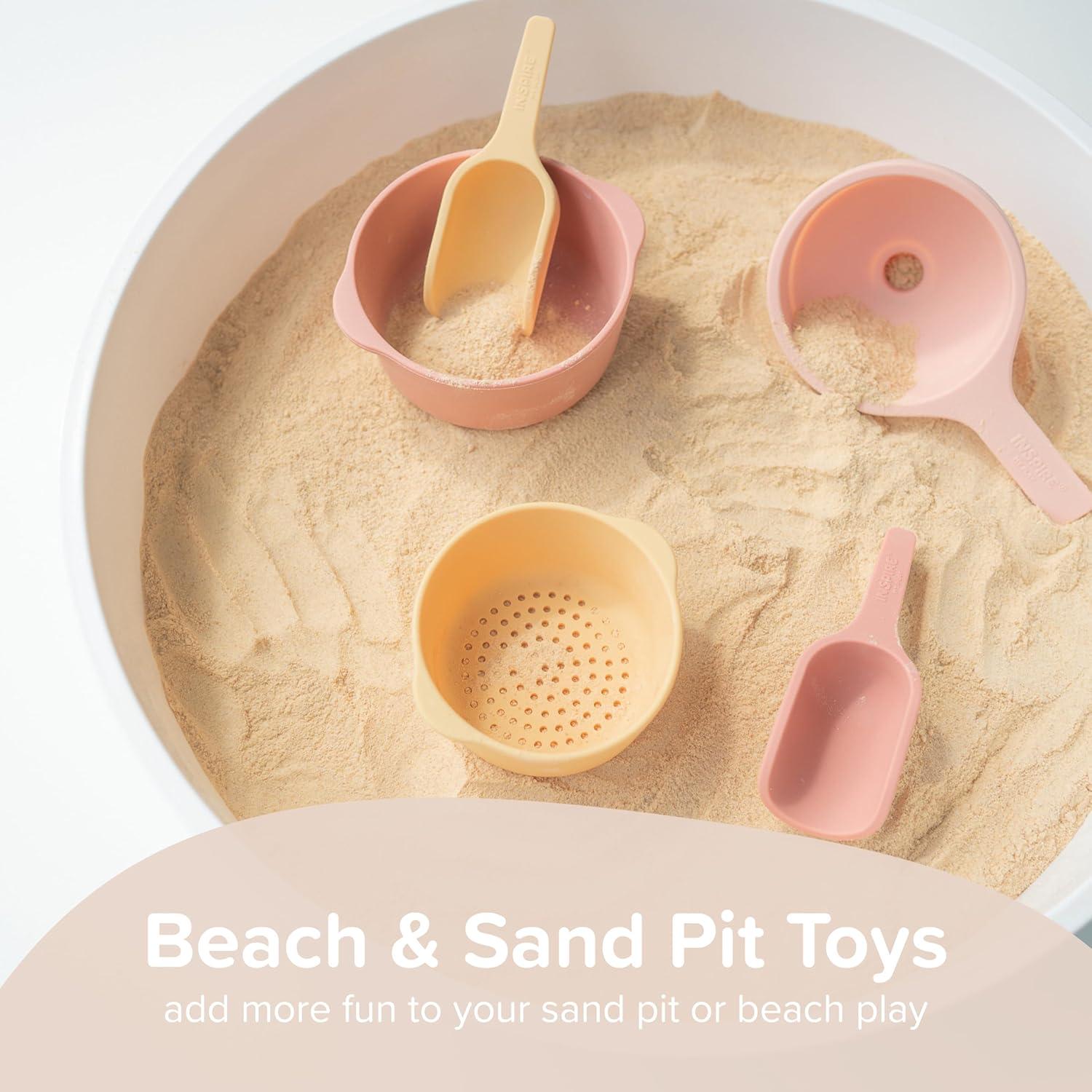 Cuencos Apilables y Colador Inspire My Play - Coral - 3 Piezas