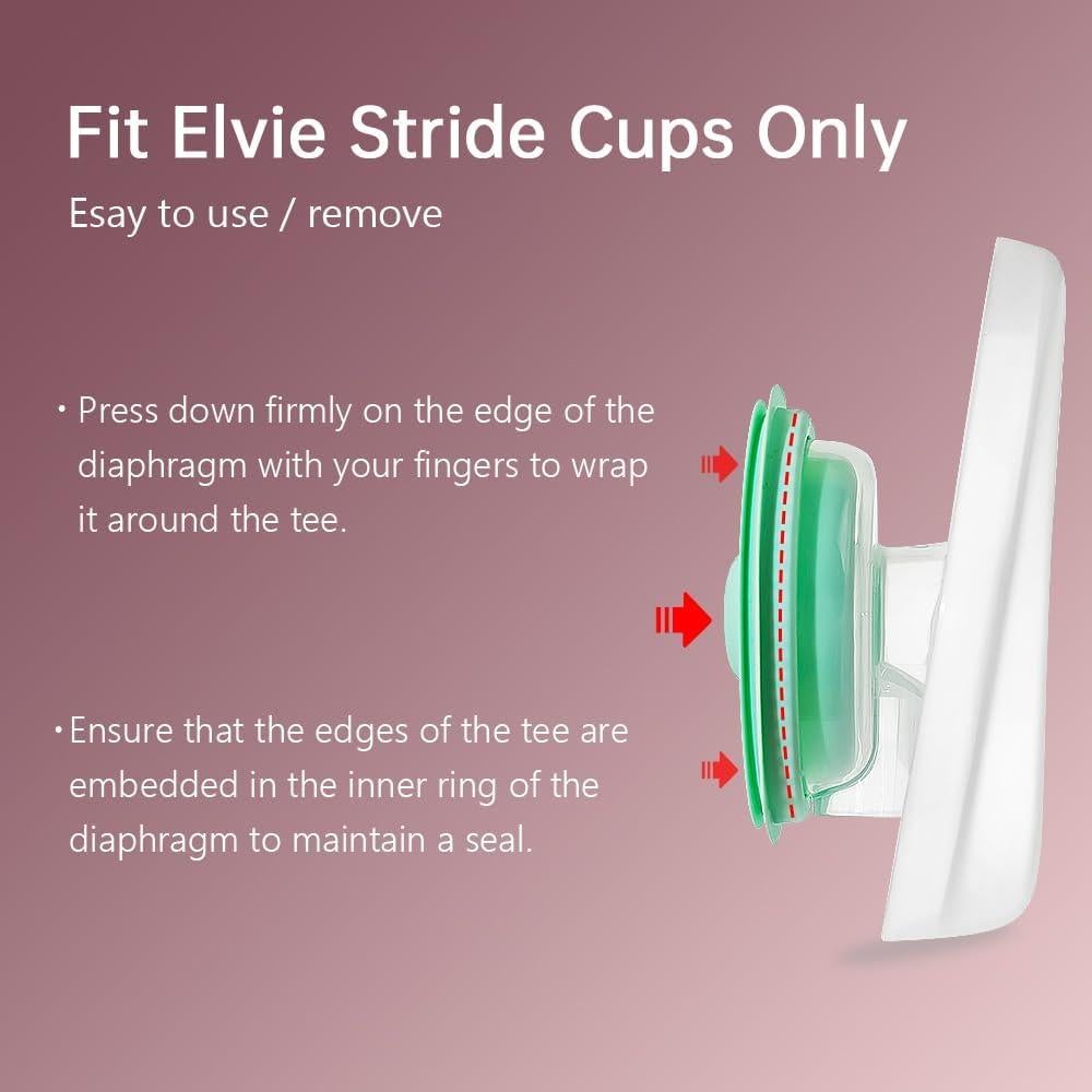 4 Sellos de Bomba de Silicona Tbuymax para Elvie Stride