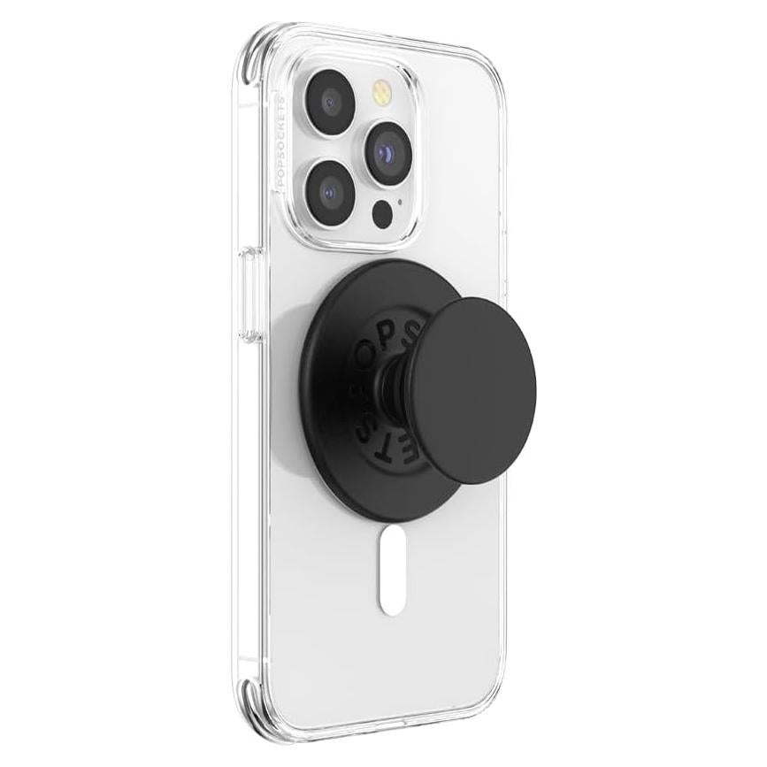 PopSockets Agarre Redondo MagSafe con Anillo Adaptador - Negro