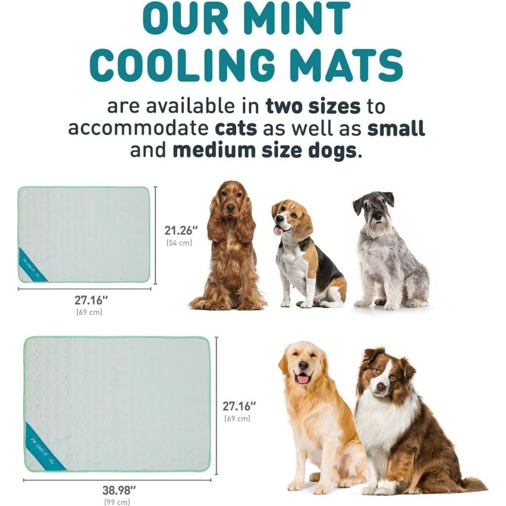 Alfombrilla Refrigerante para Perro Inspector Tail Menta 99x69cm