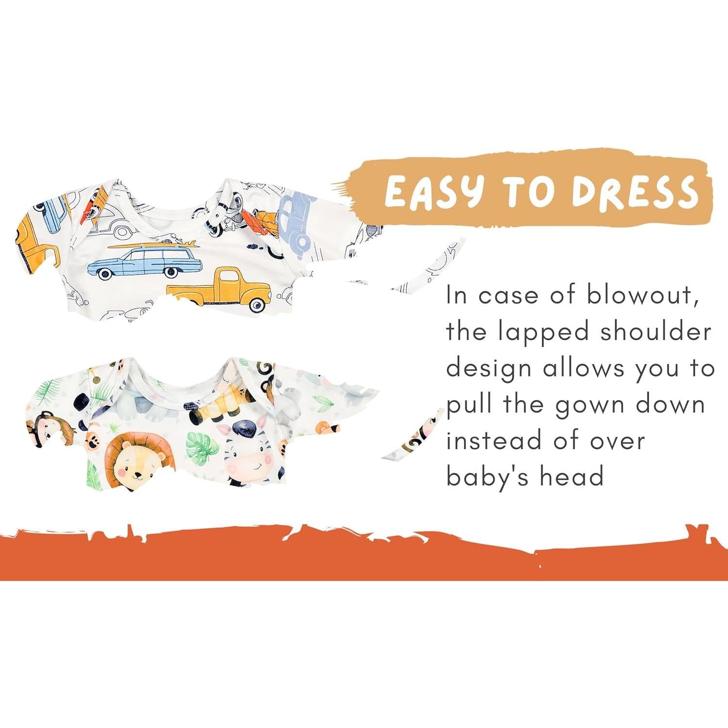 Conjunto de vestido de manga larga Terriboo 0-3 meses con gorro