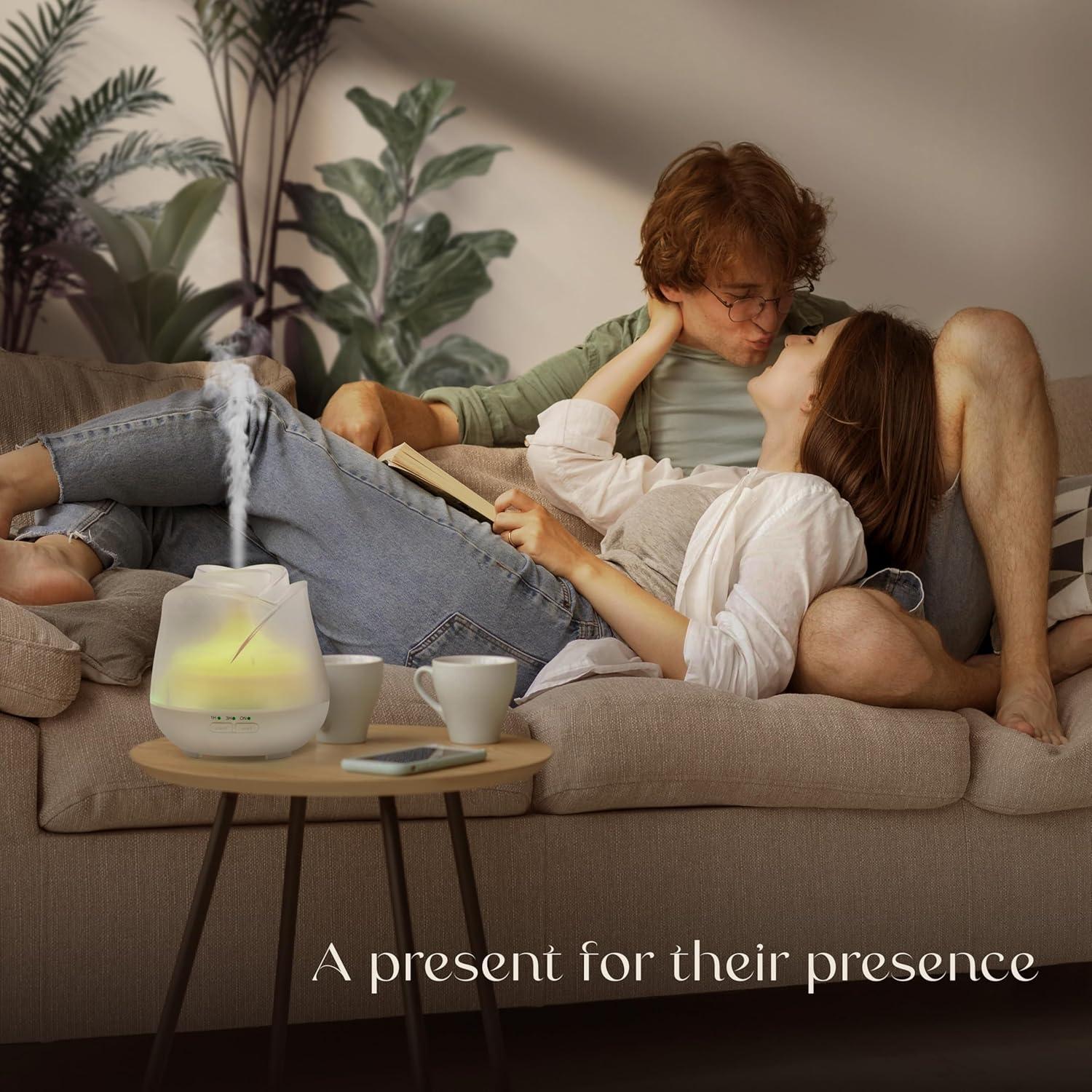 Difusor de Aceite Esencial Earnest Living 150 ml Blanco