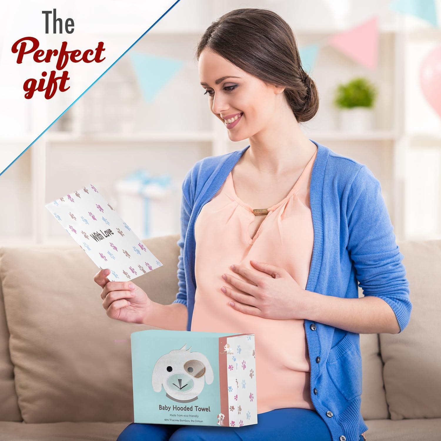 Toalla de Baño con Capucha FOREVERPURE - 89x89 cm Blanca