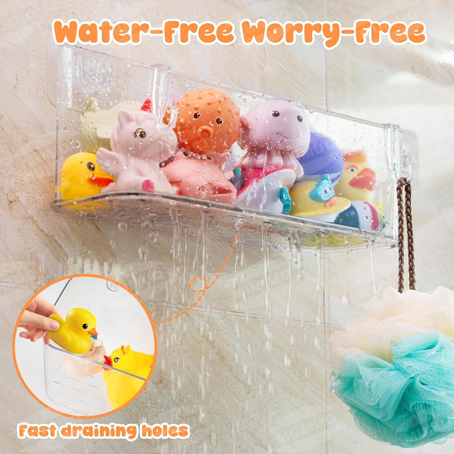 Organizador de Juguetes de Baño MUMUQ 2 Paquete Acrílico 6.1L